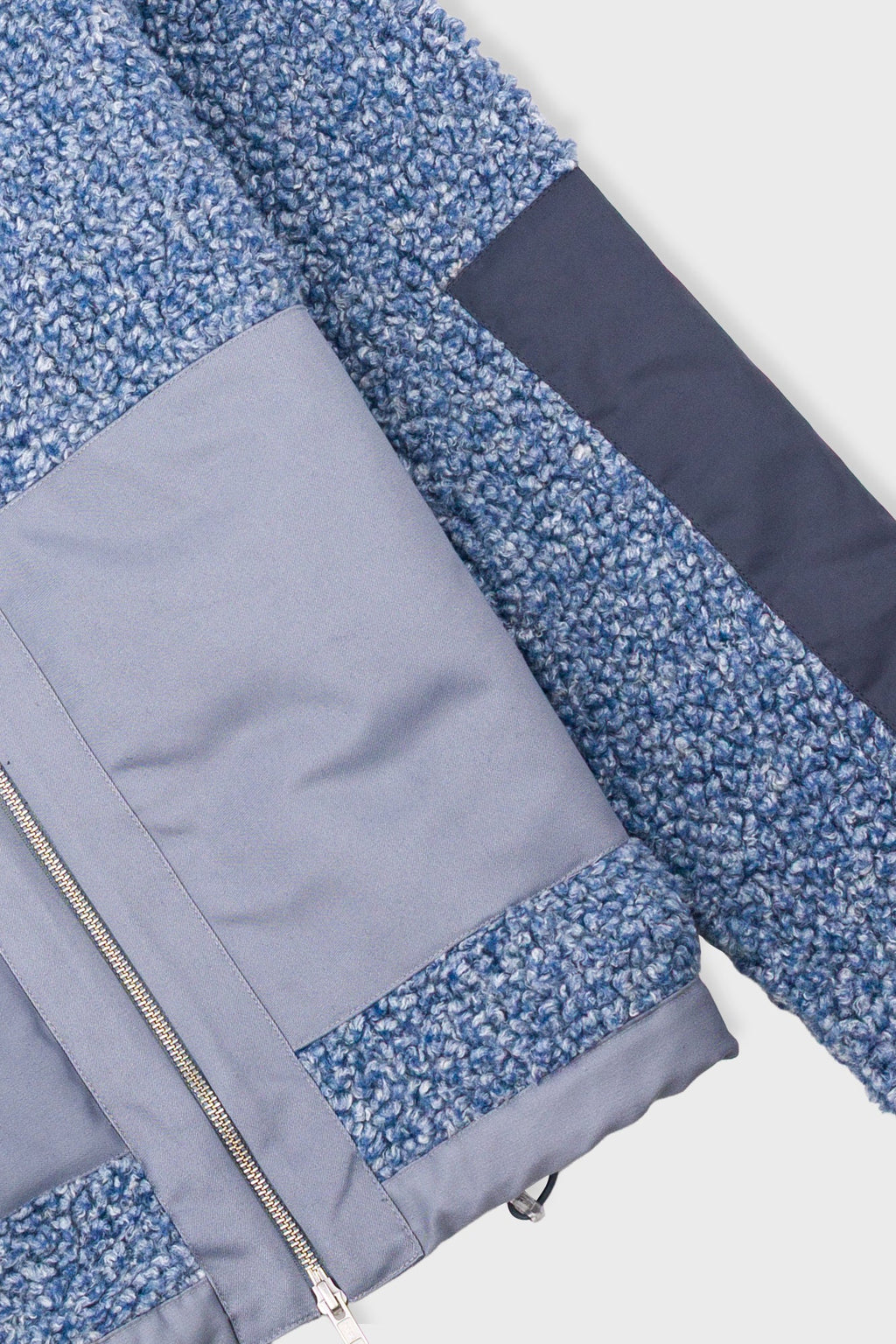 Signal Fleece - Soft Blue Curly Wool