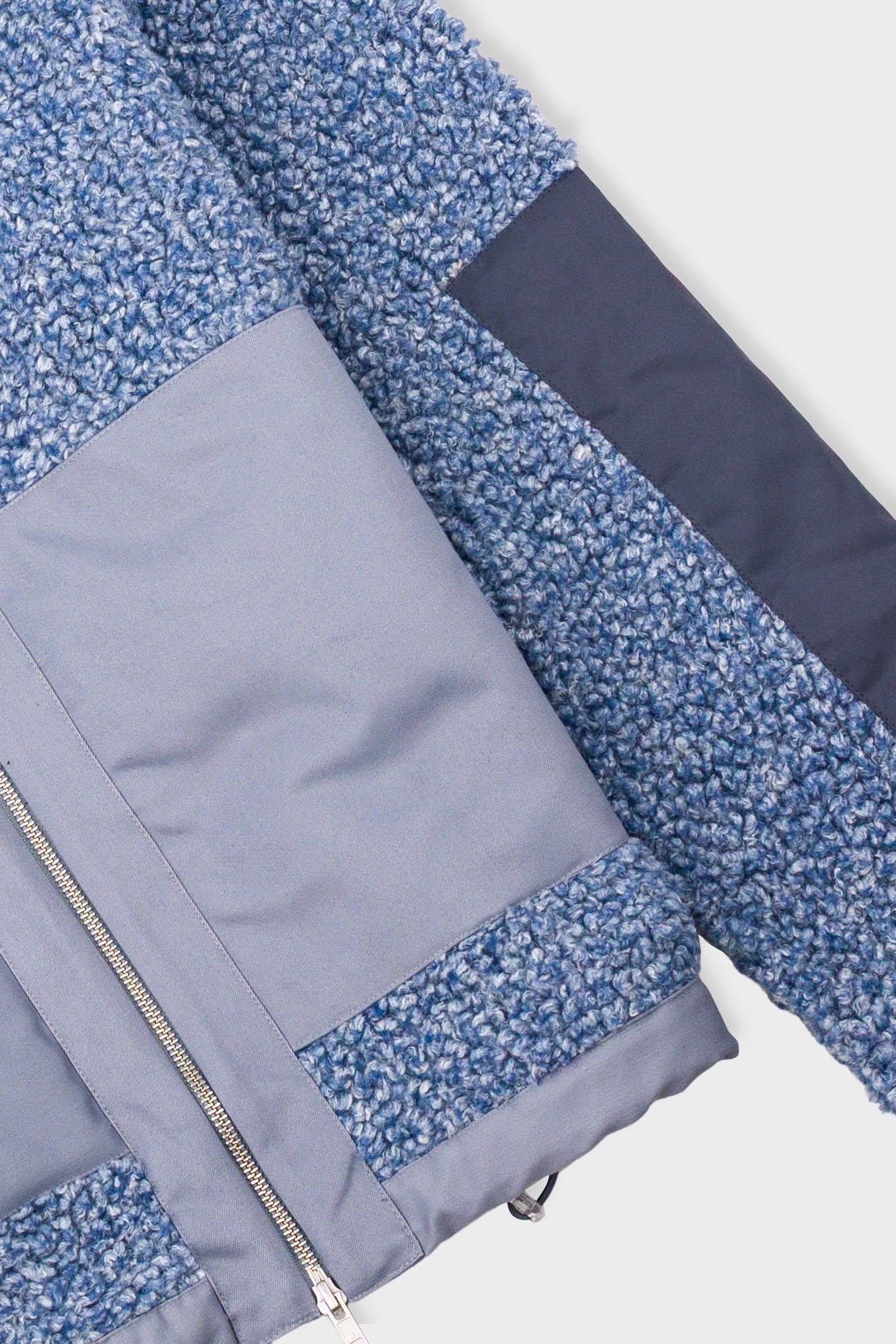 Signal Fleece - Soft Blue Curly Wool