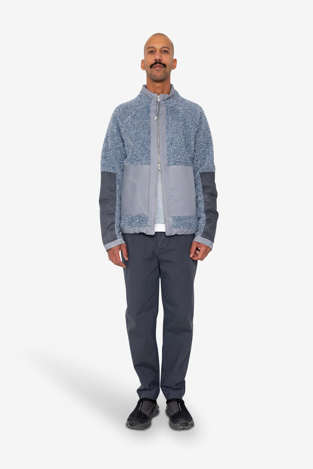 Signal Fleece - Soft Blue Curly Wool