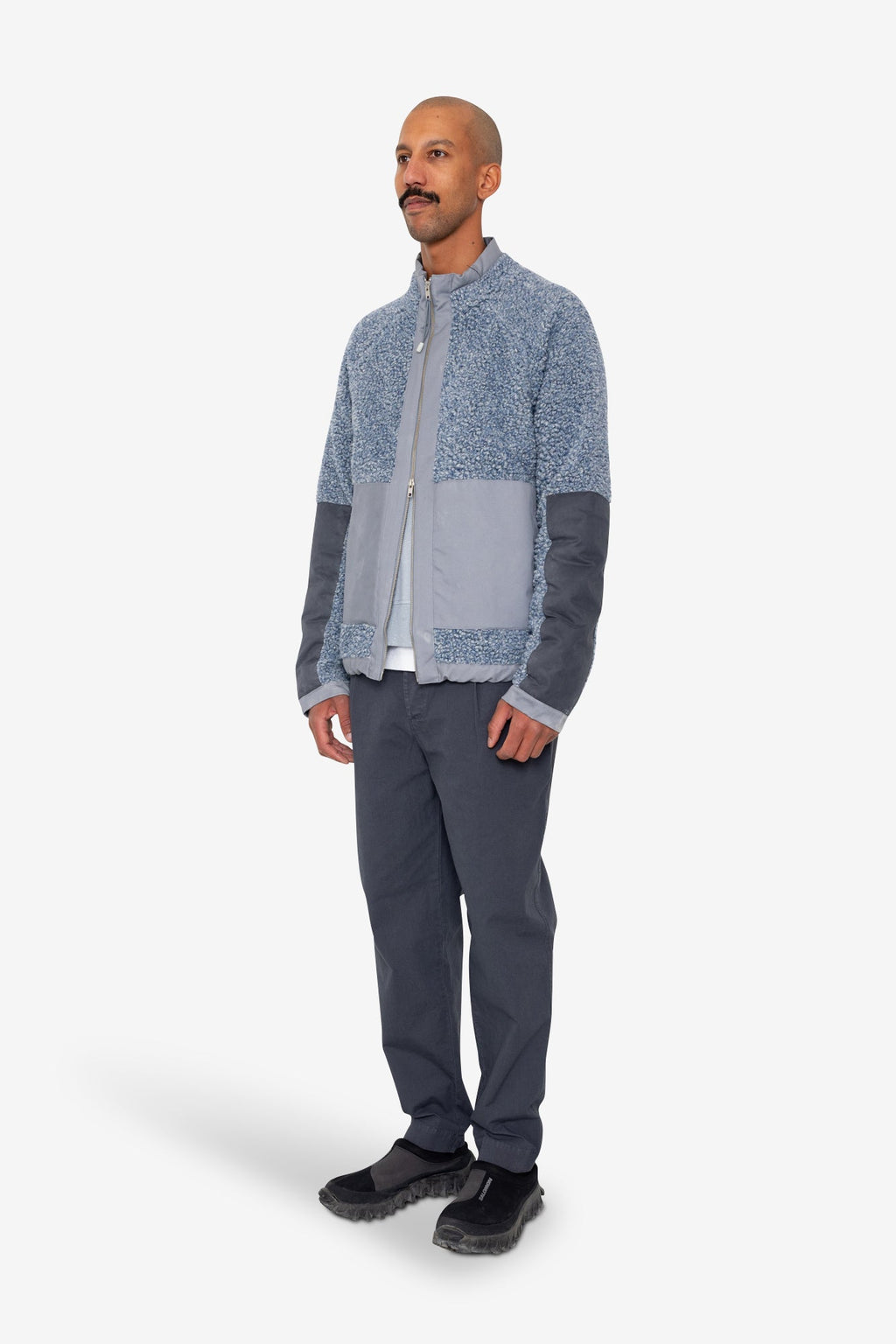 Signal Fleece - Soft Blue Curly Wool
