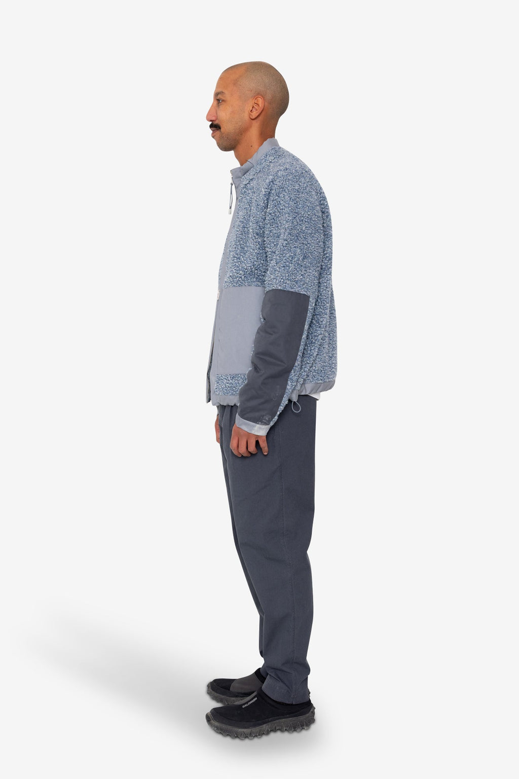 Signal Fleece - Soft Blue Curly Wool
