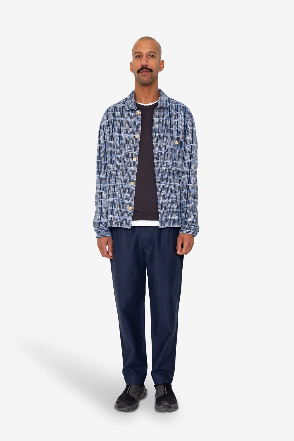 Patch Overshirt - Blue Tapestry