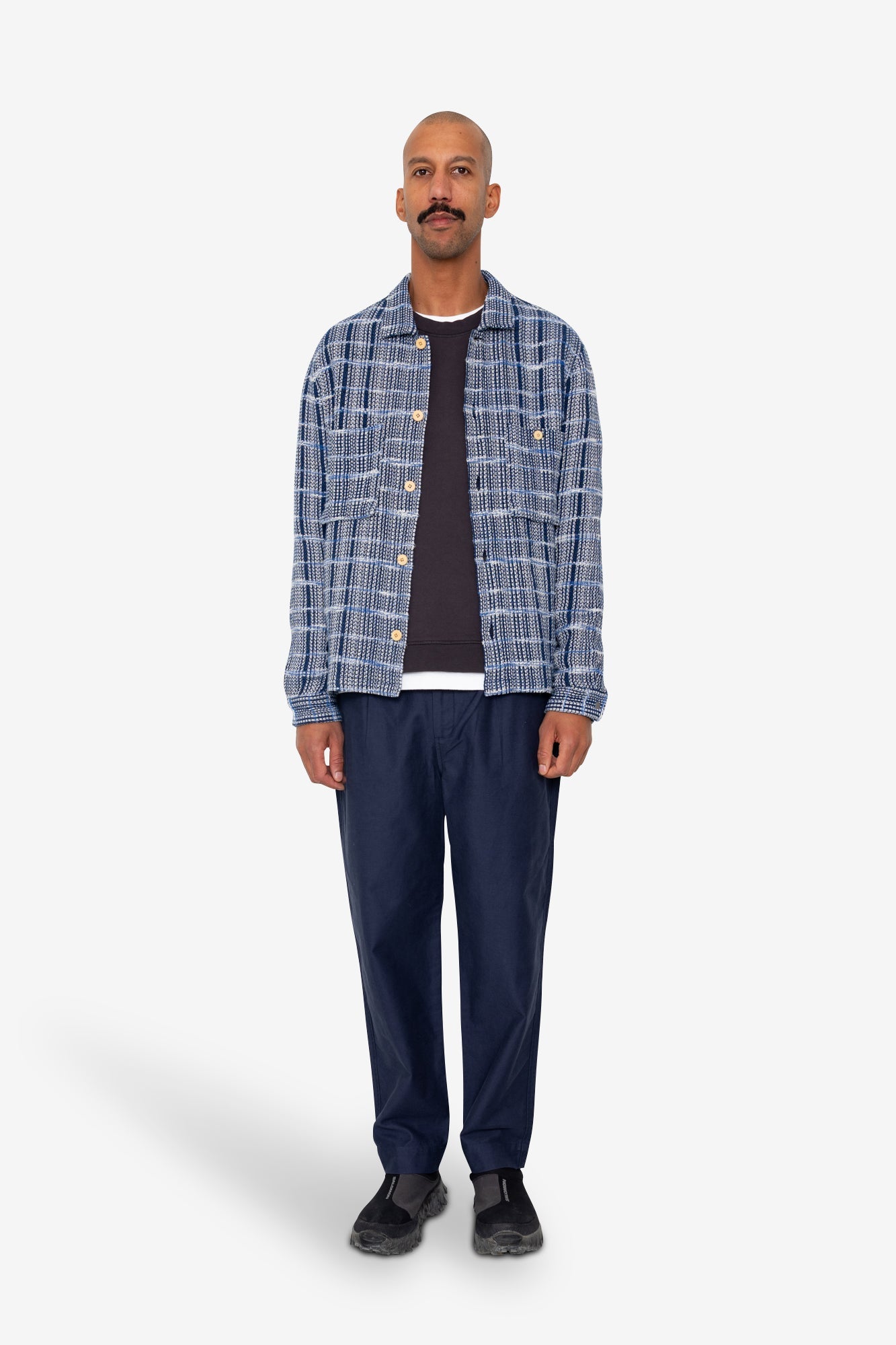 Patch Overshirt - Blue Tapestry
