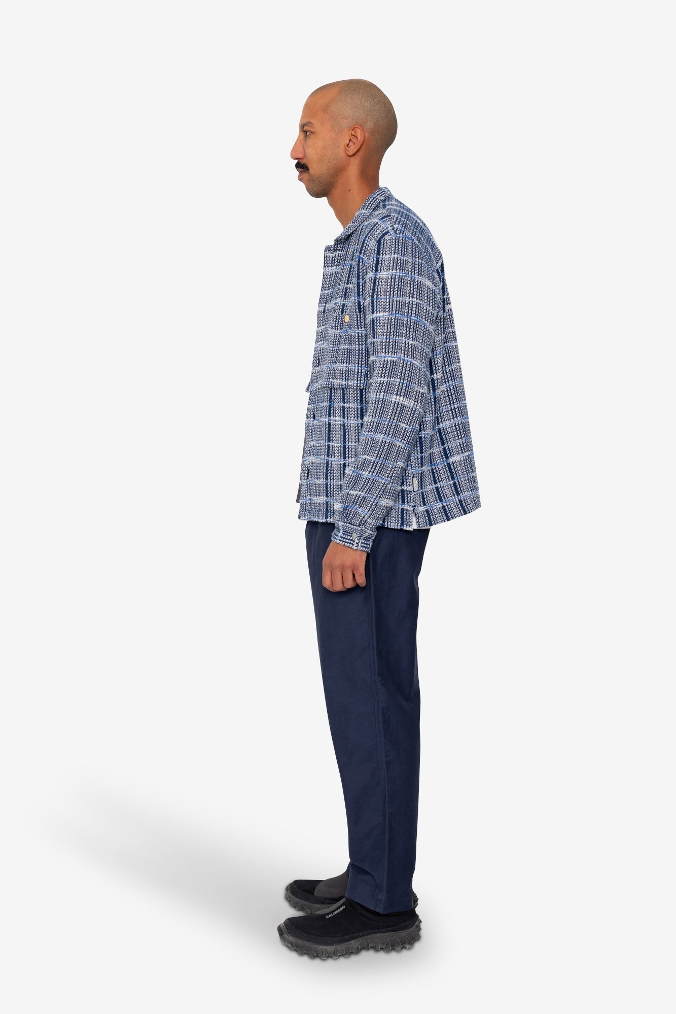 Patch Overshirt - Blue Tapestry