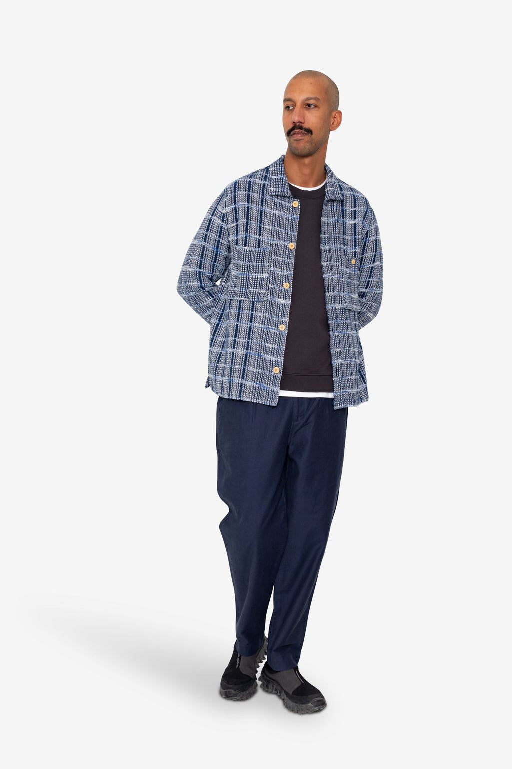 Patch Overshirt - Blue Tapestry