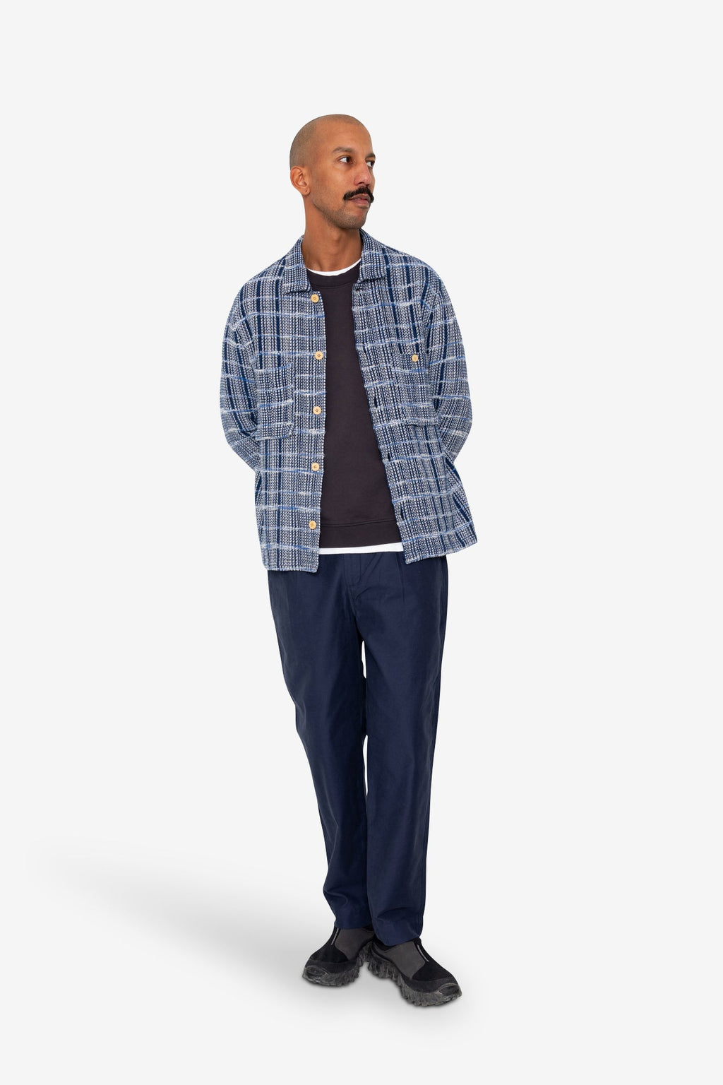 Patch Overshirt - Blue Tapestry