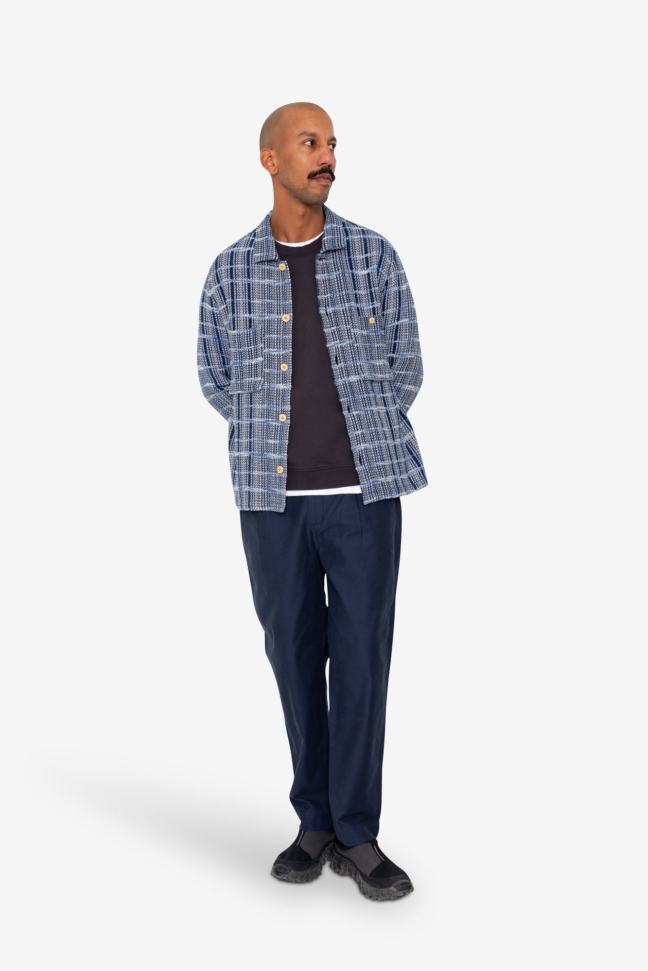 Patch Overshirt - Blue Tapestry