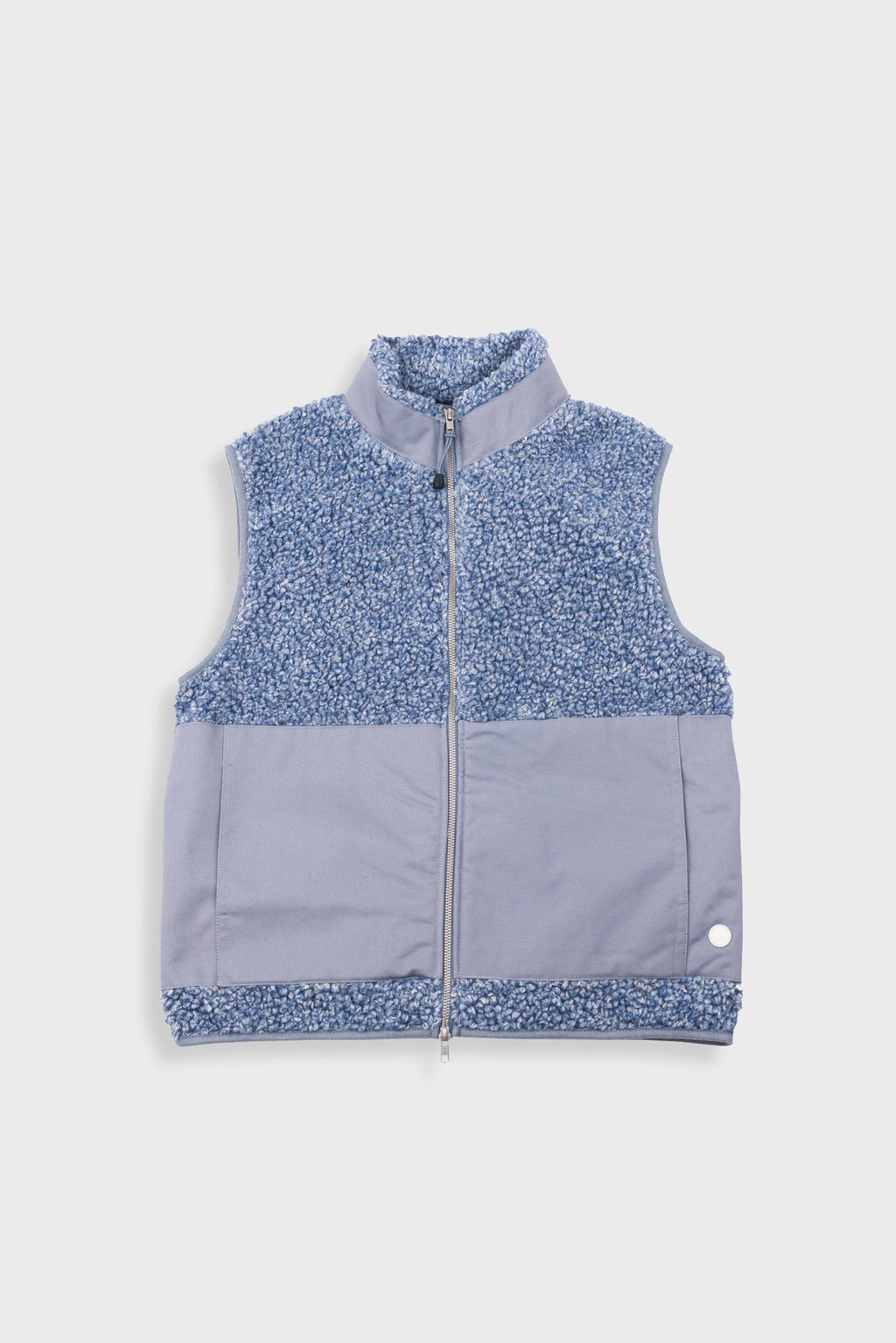 Signal Gilet - Soft Blue Curly Wool