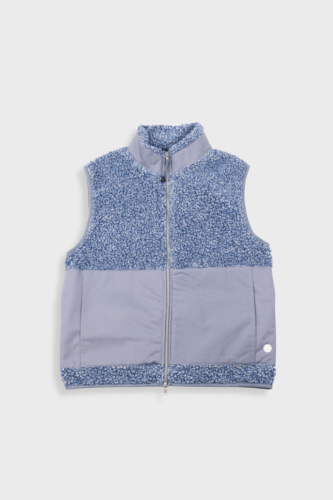 Signal Gilet - Soft Blue Curly Wool