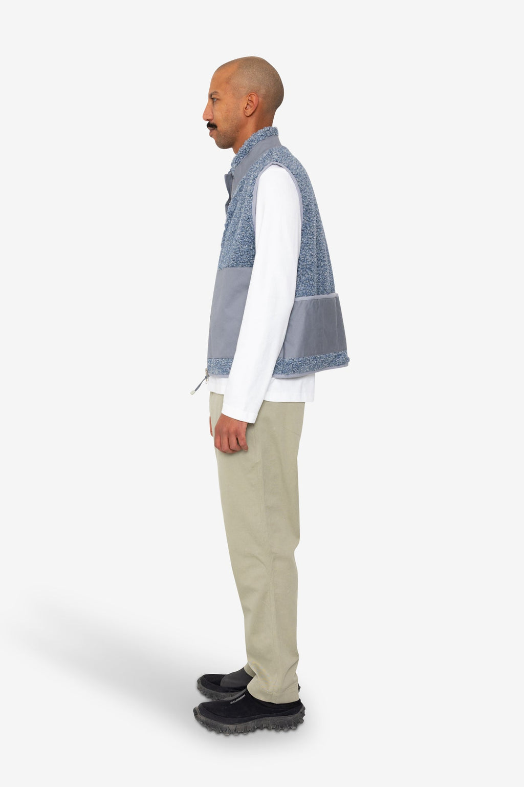 Signal Gilet - Soft Blue Curly Wool