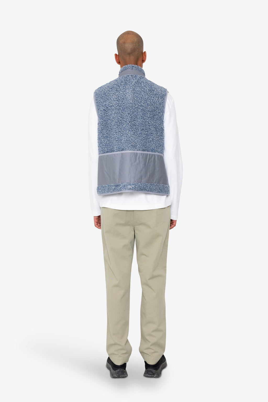 Signal Gilet - Soft Blue Curly Wool