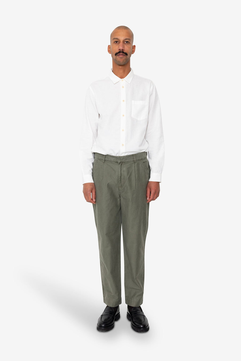 Signal Pant - Dark Olive Slub