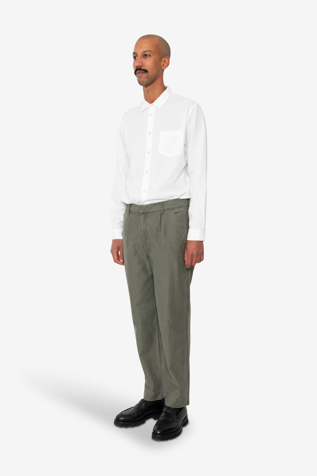 Signal Pant - Dark Olive Slub