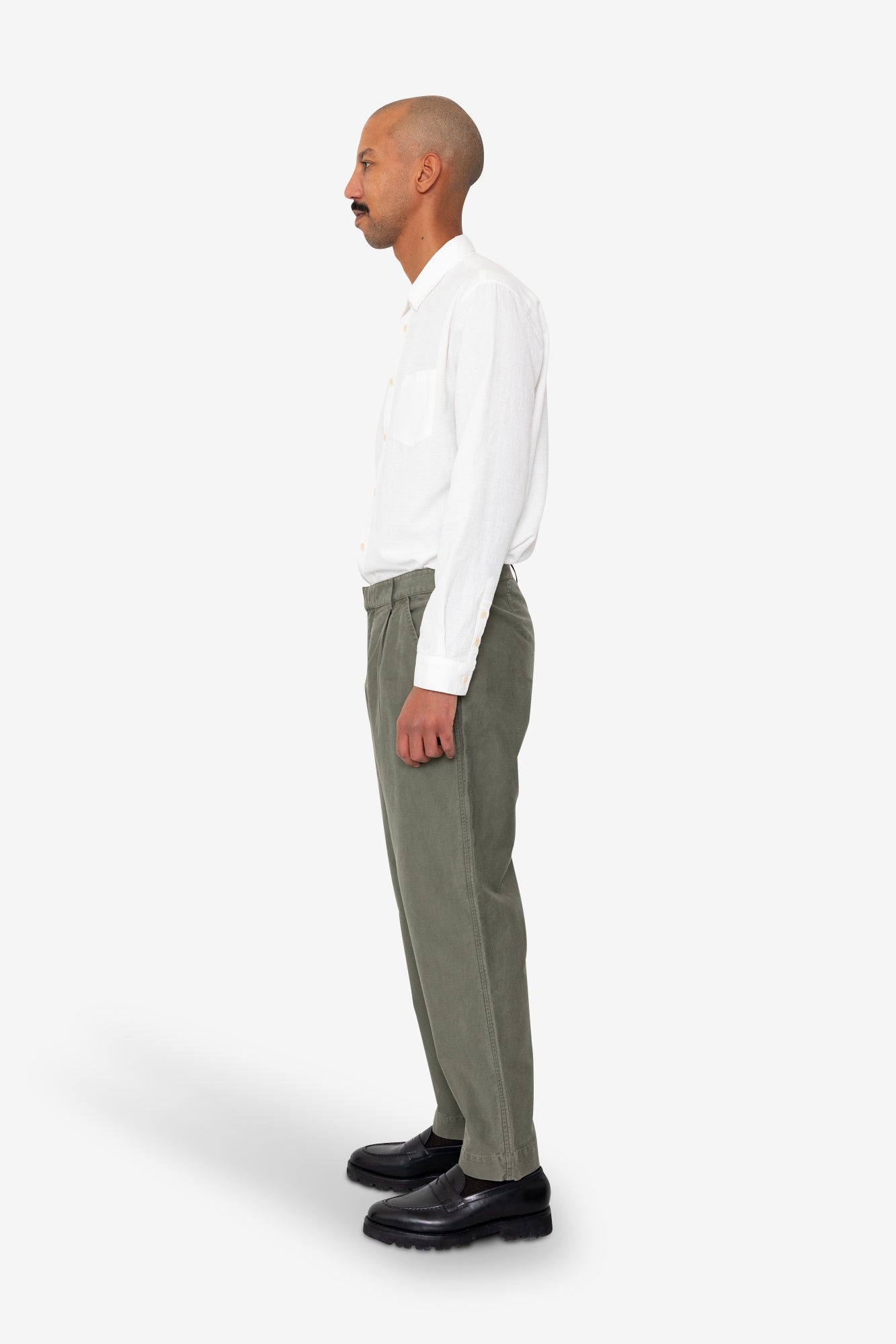 Signal Pant - Dark Olive Slub