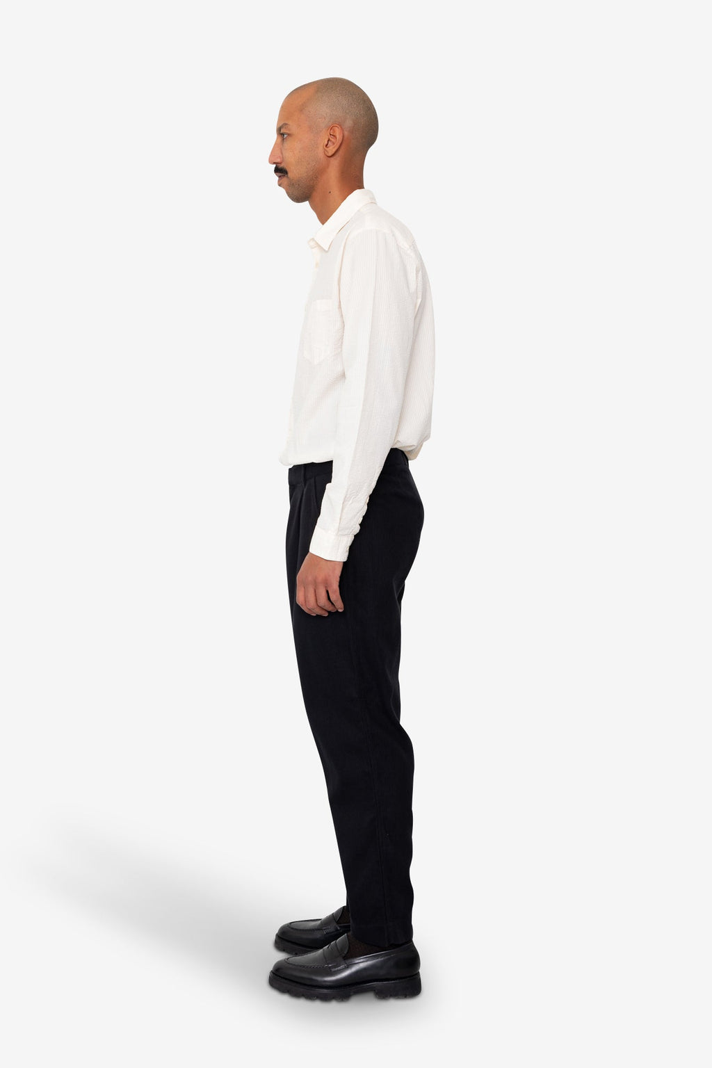 Signal Pant - Soft Black Brushed Stripe