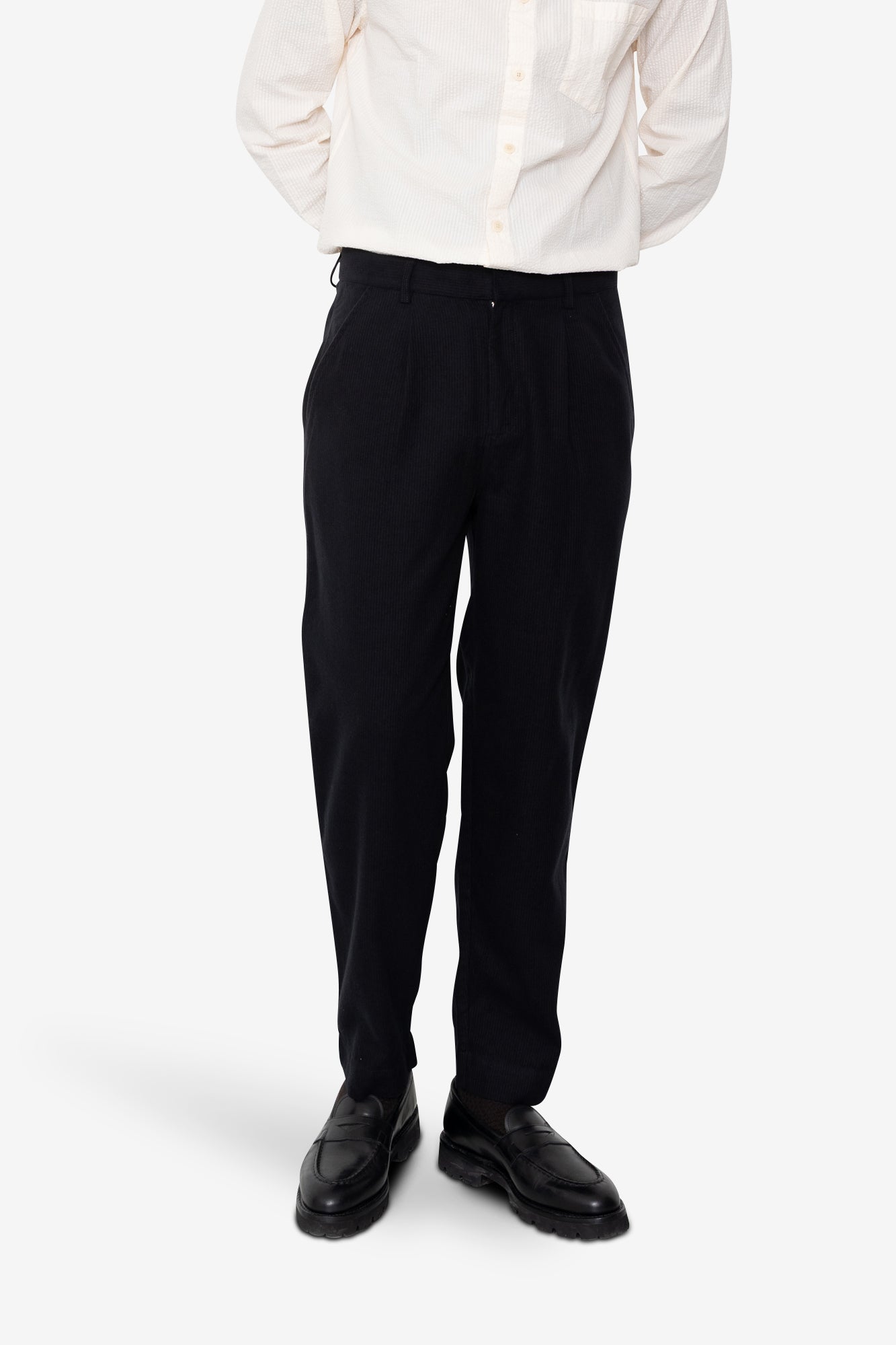 Signal Pant - Soft Black Brushed Stripe