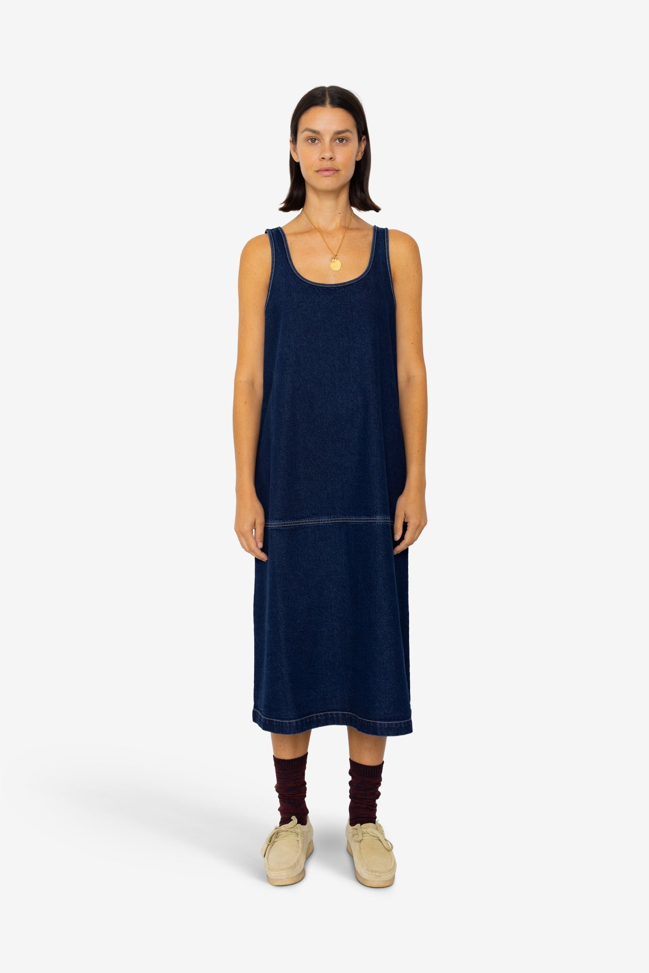 Slip Dress - Indigo Denim