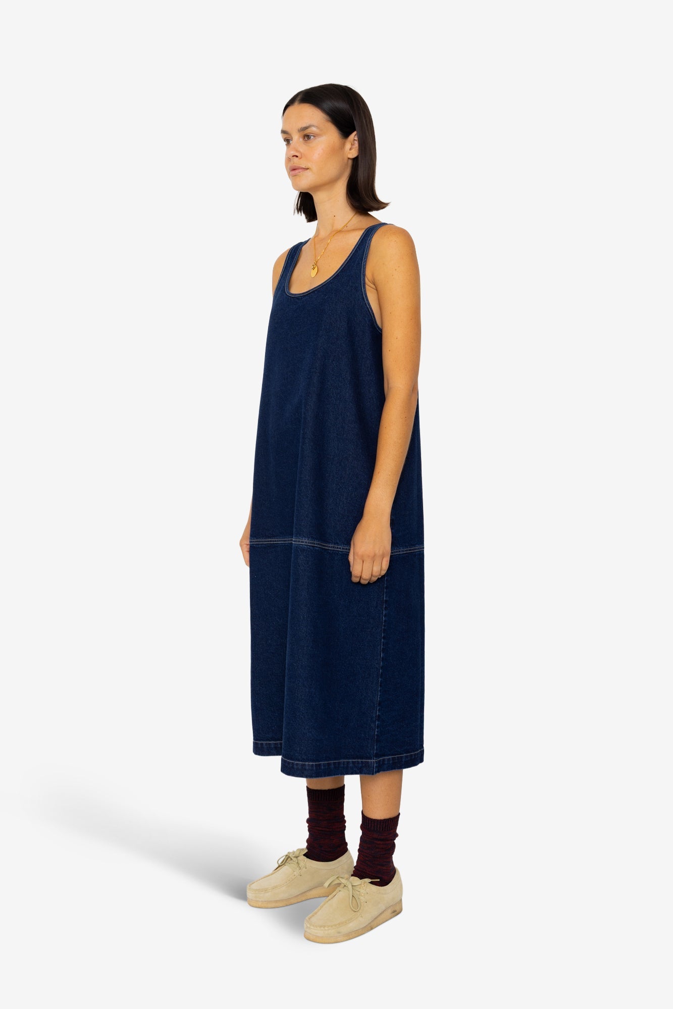 Slip Dress - Indigo Denim