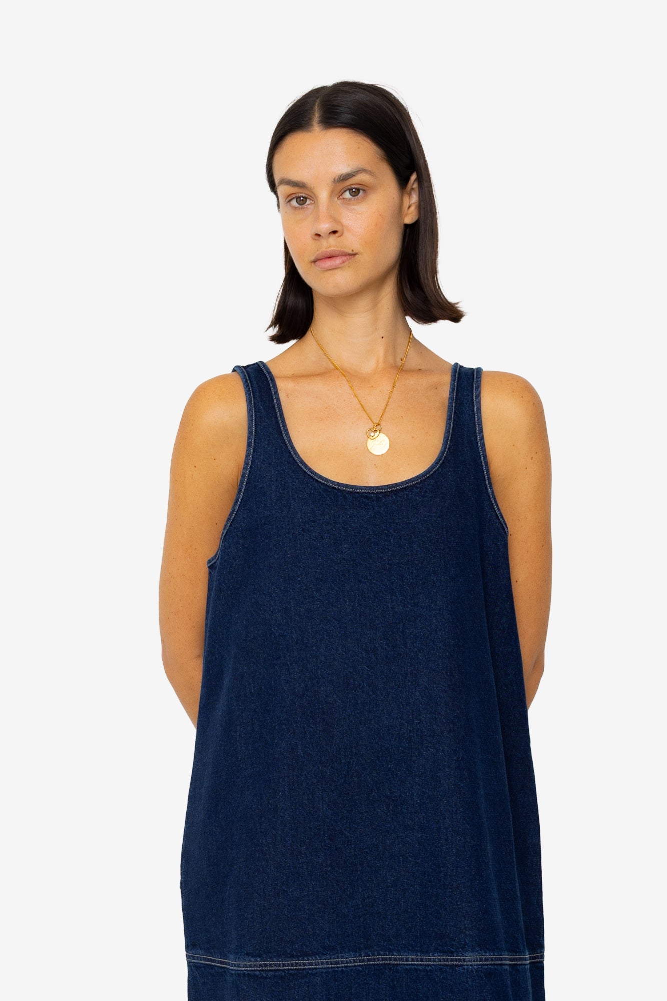Slip Dress - Indigo Denim