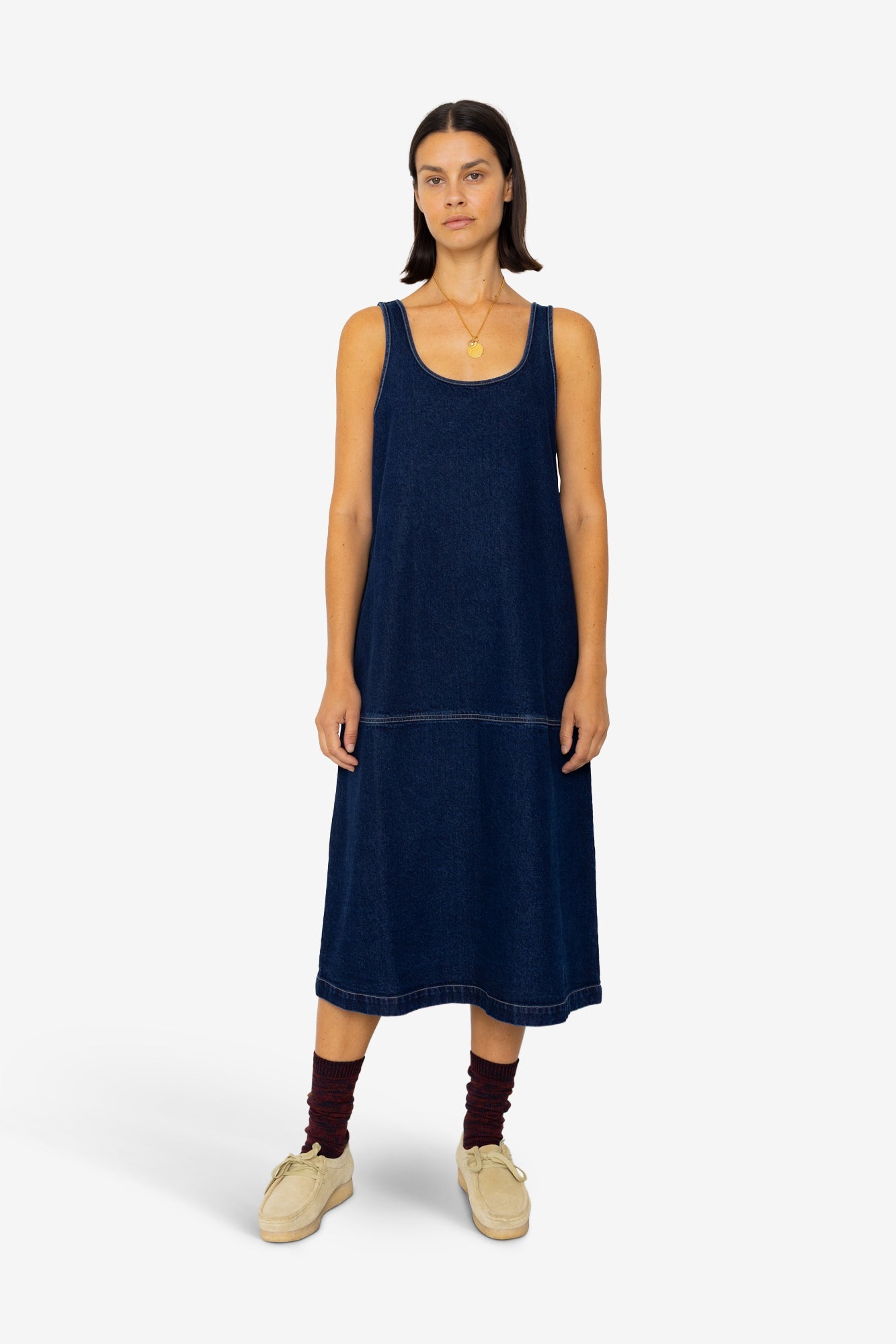Slip Dress - Indigo Denim