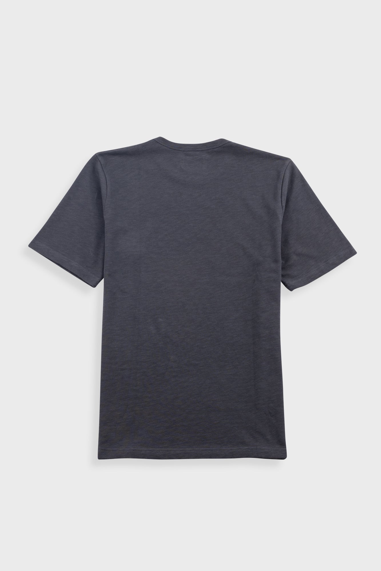 Slub Embroidered T-Shirt - Soft Black
