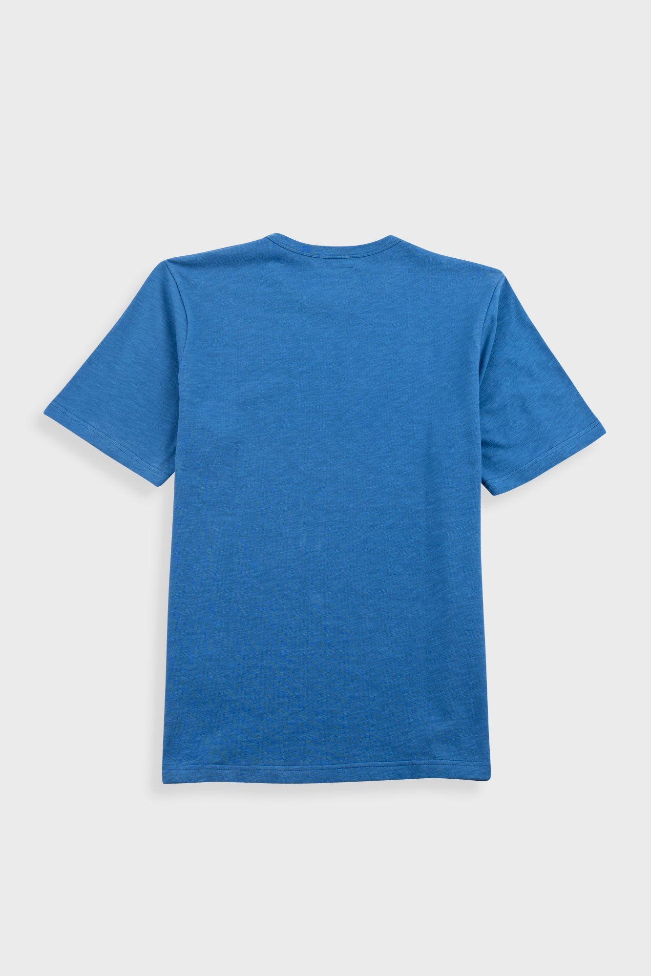 Slub Embroidered T-Shirt - Soft Blue