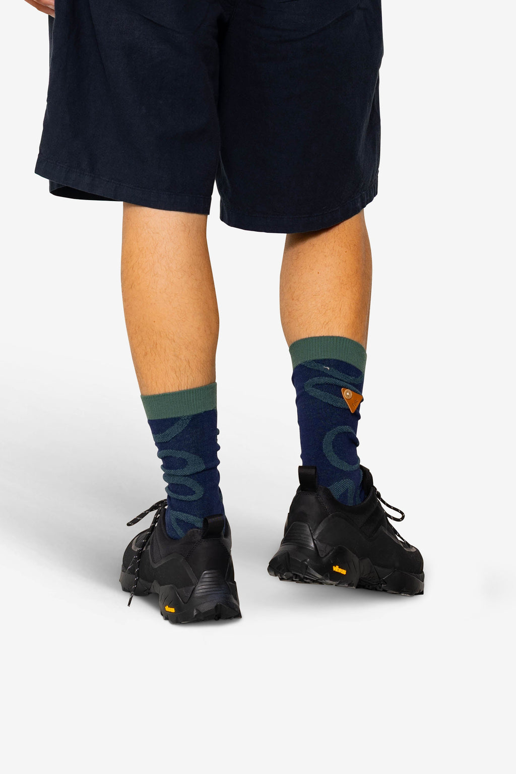 Lightweight Suiting Sock - Navy / Khaki