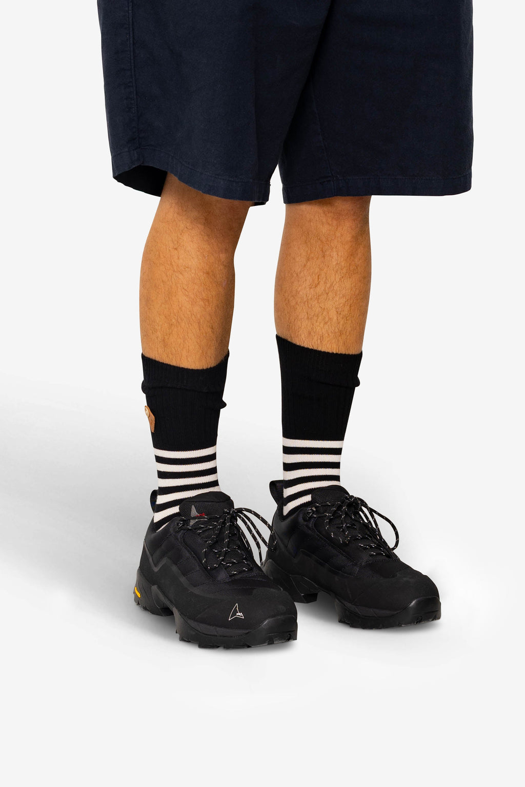 Striped Socks - Black / Ecru