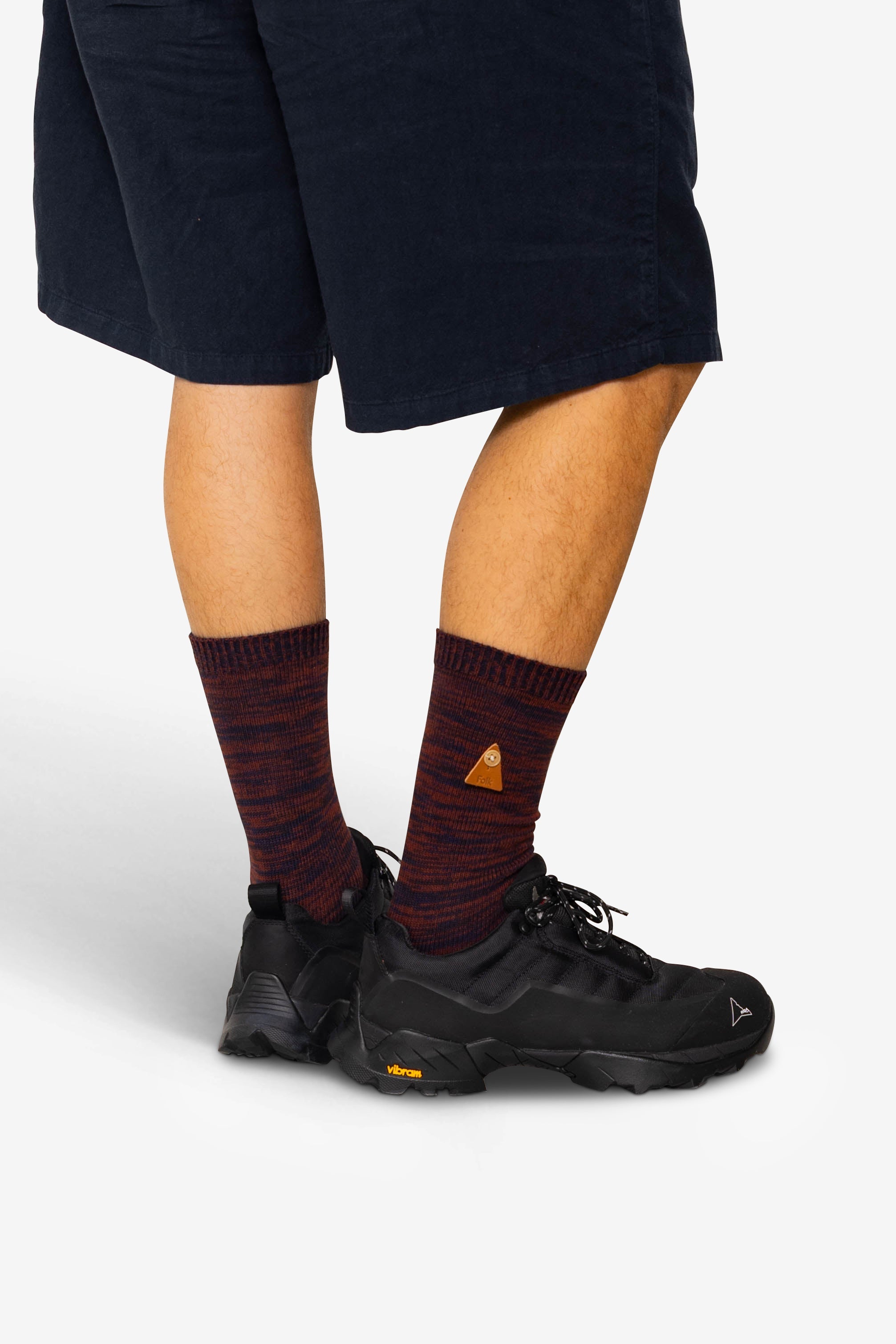 Melange Socks - Navy Espresso Mix