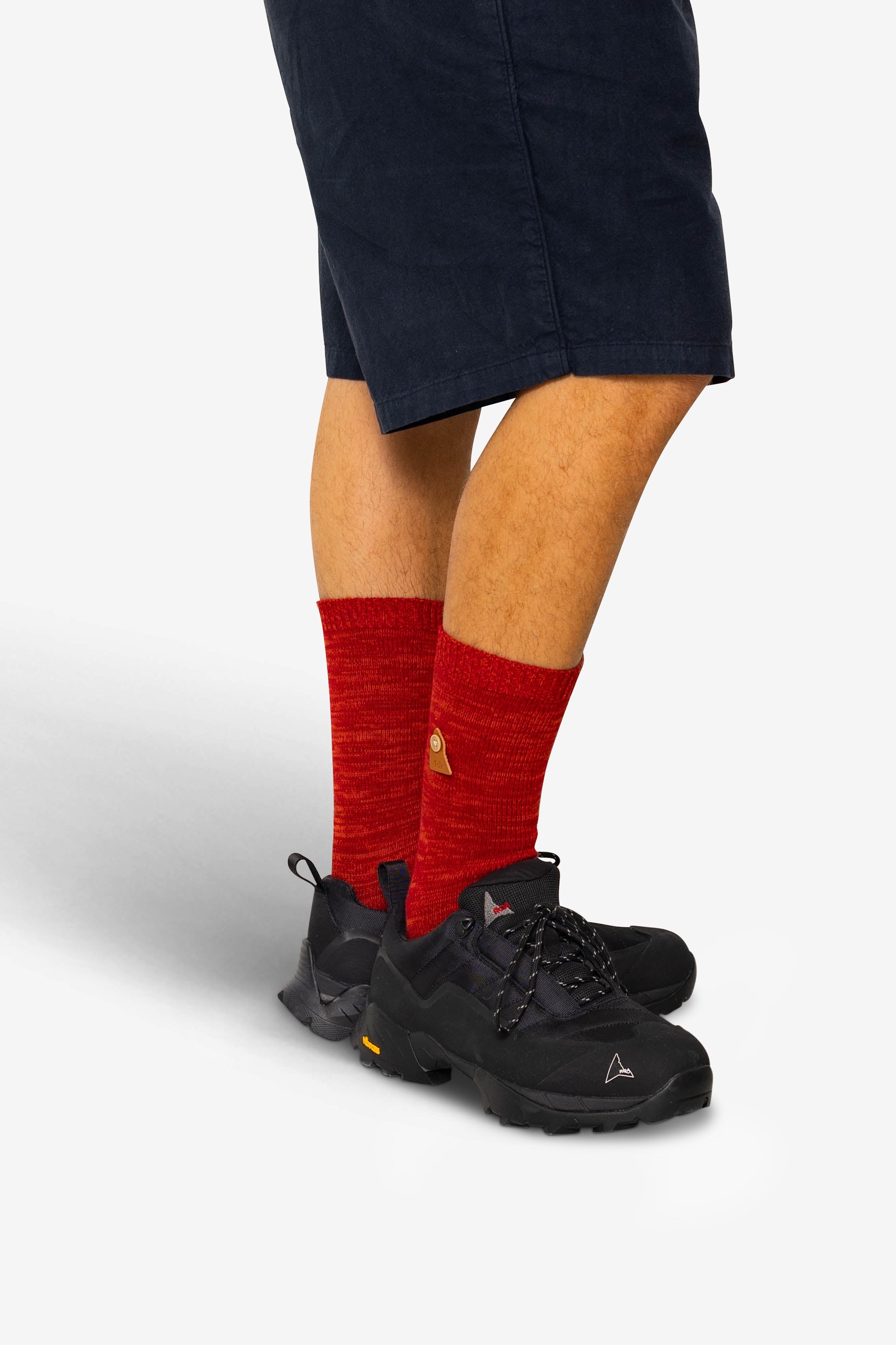 Melange Socks - Crimson Mix