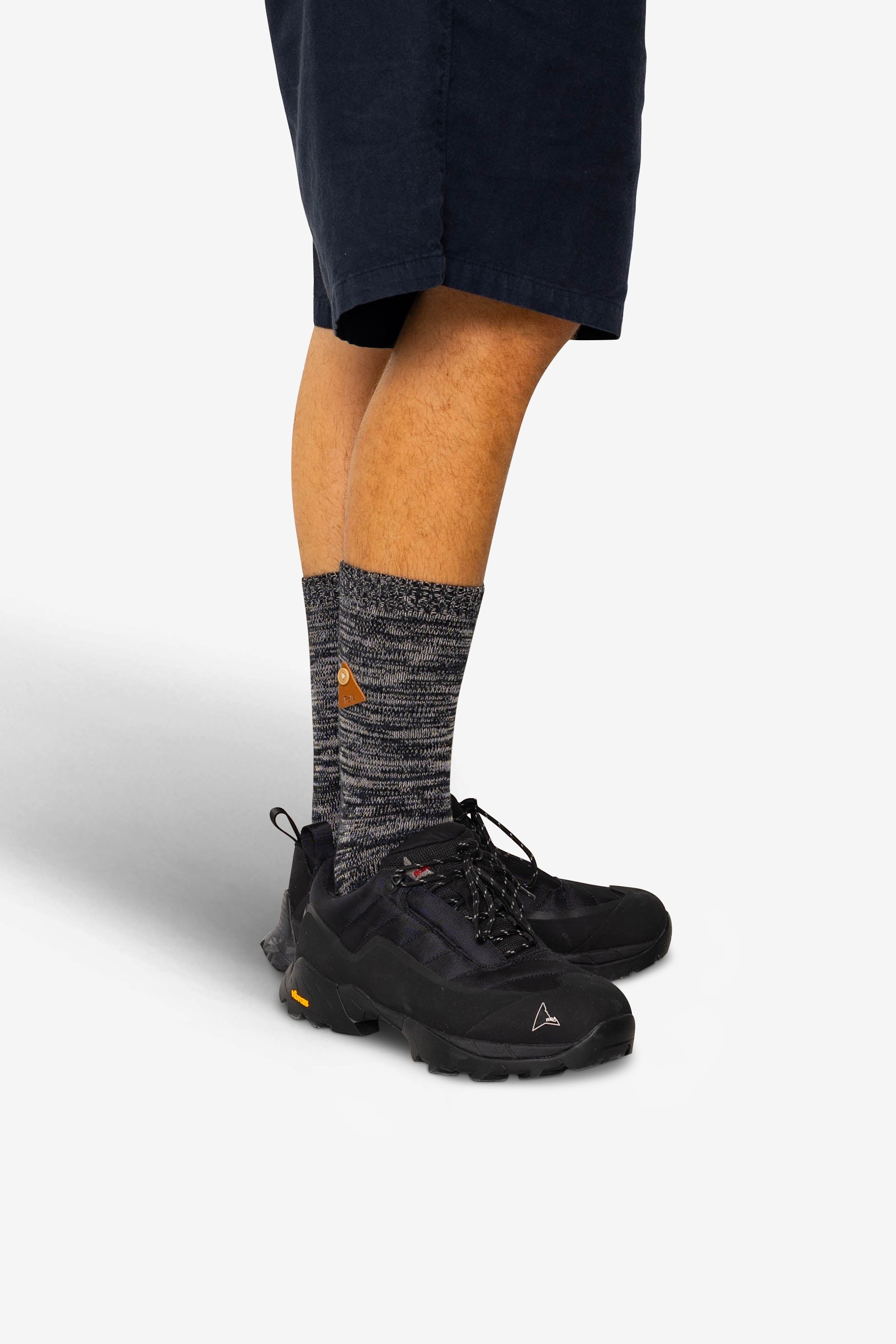 Melange Socks - Black Mix