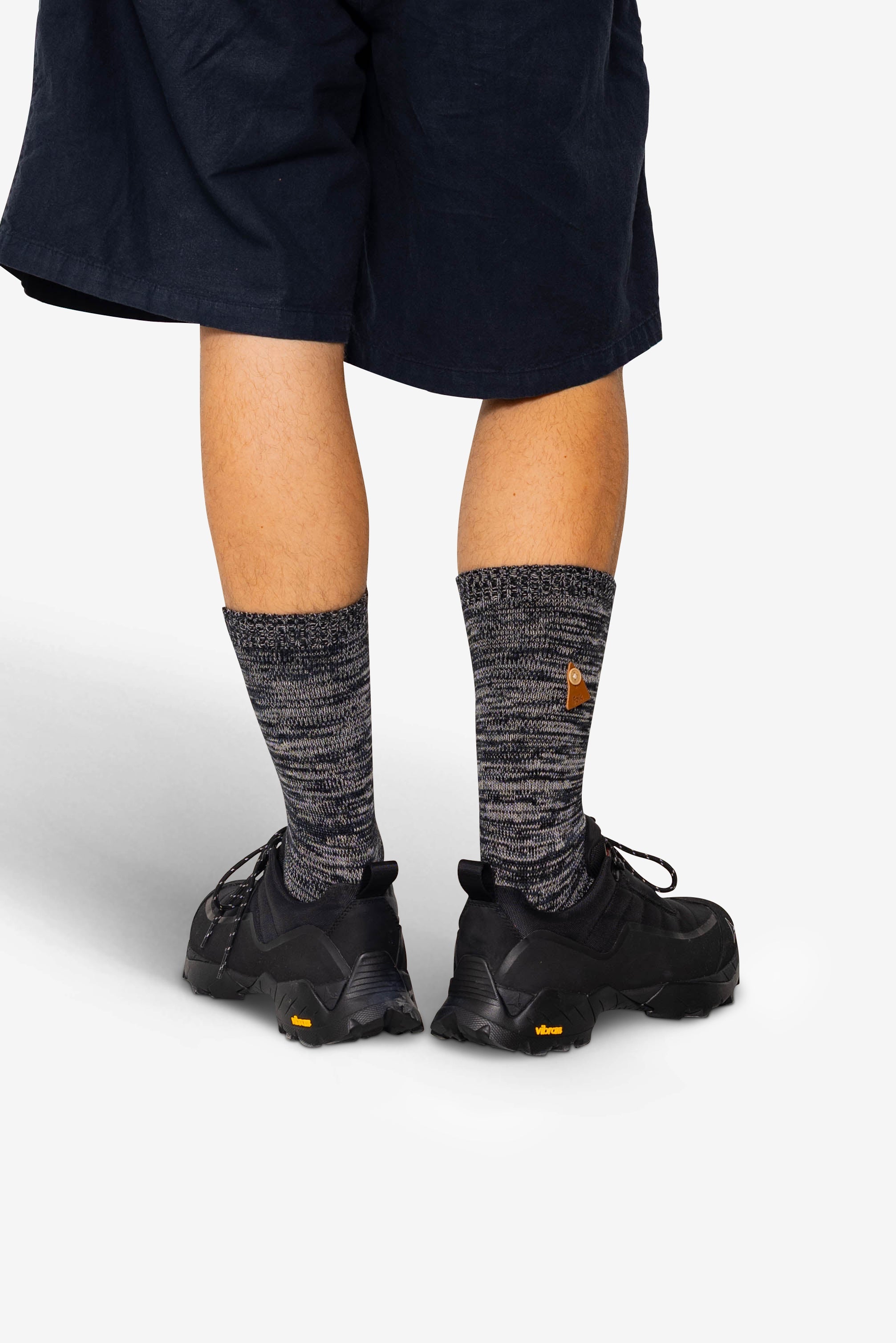 Melange Socks - Black Mix