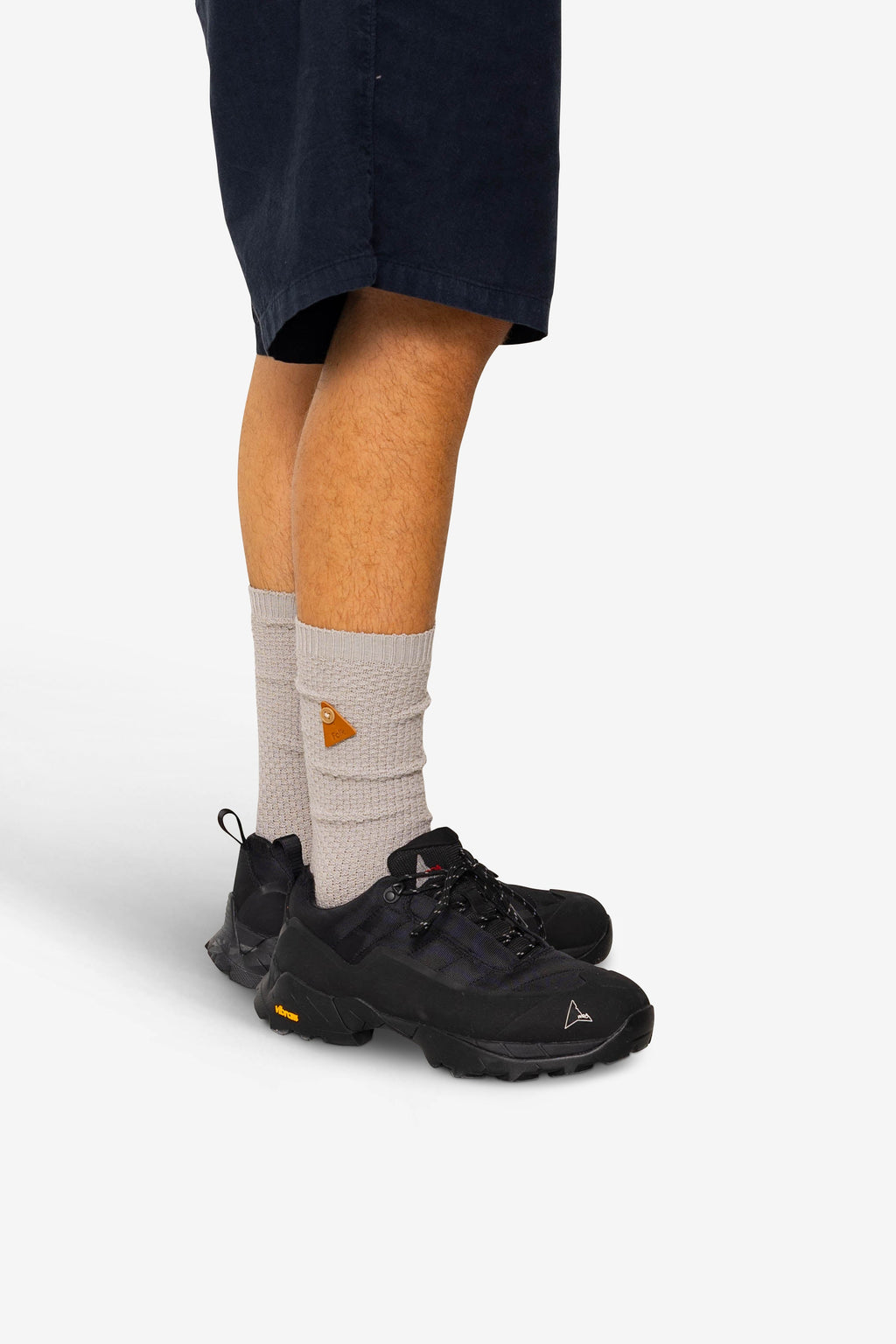 Waffle Socks - Silver Grey