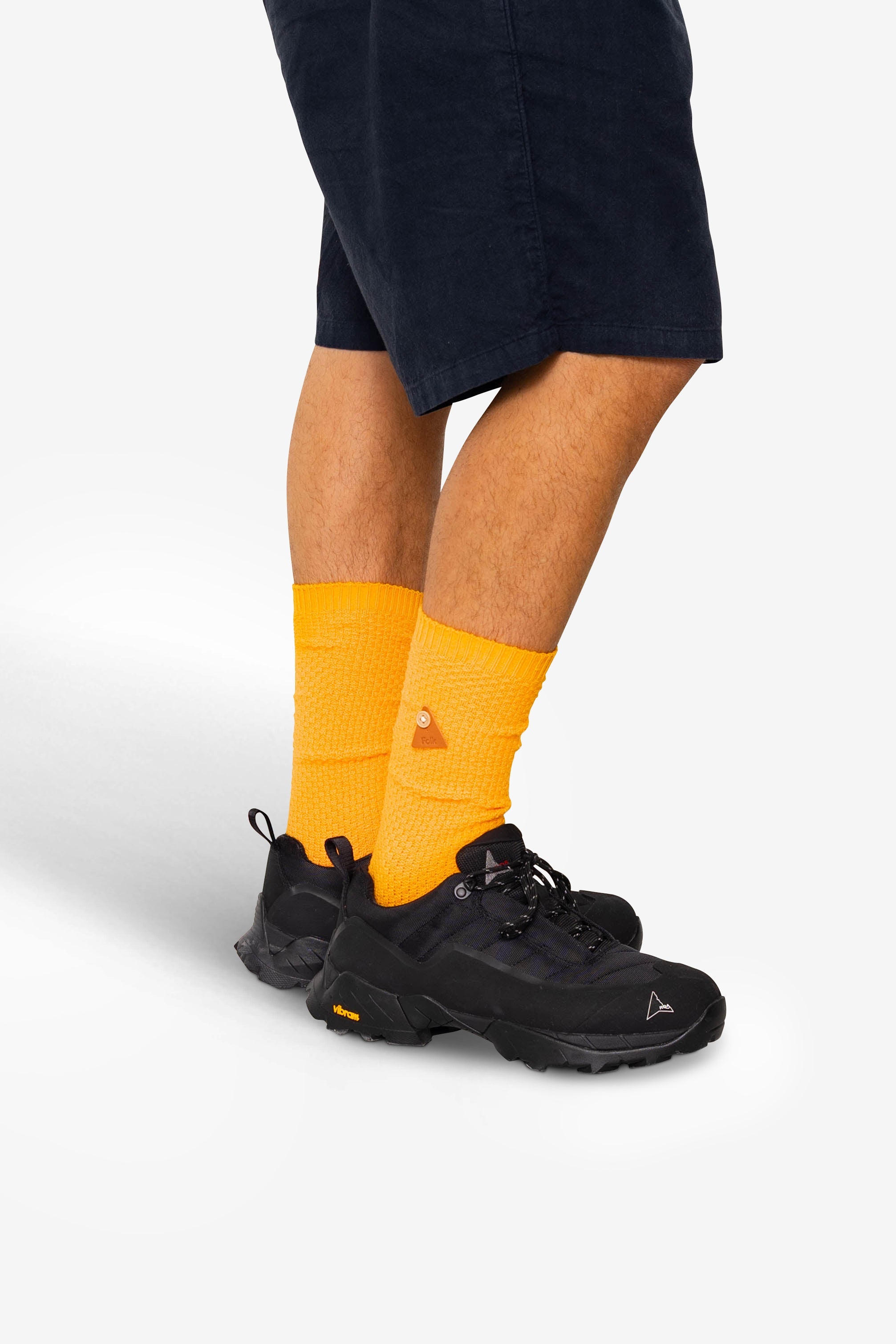 Waffle Socks - Pumpkin