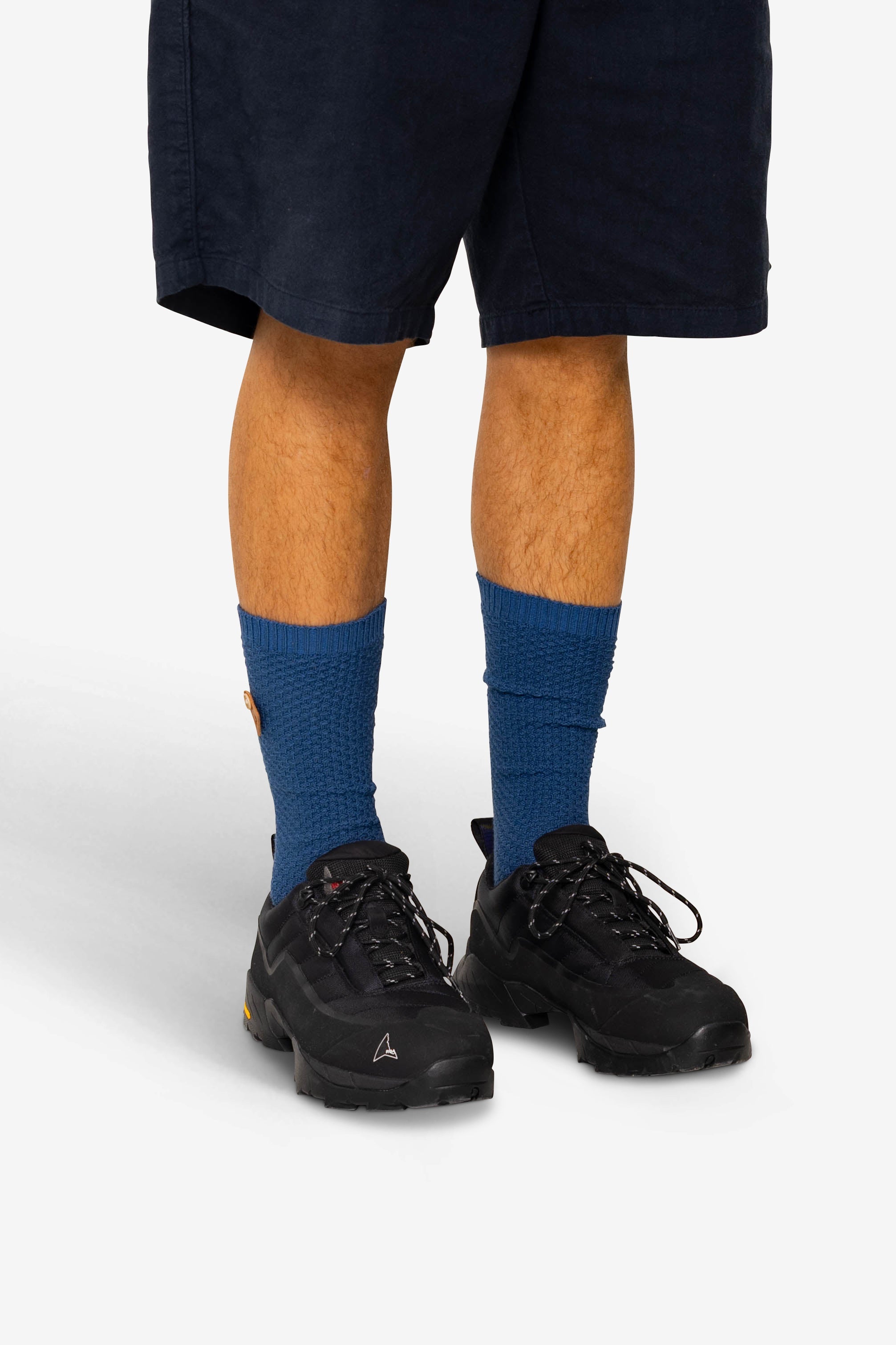 Waffle Socks - Indigo