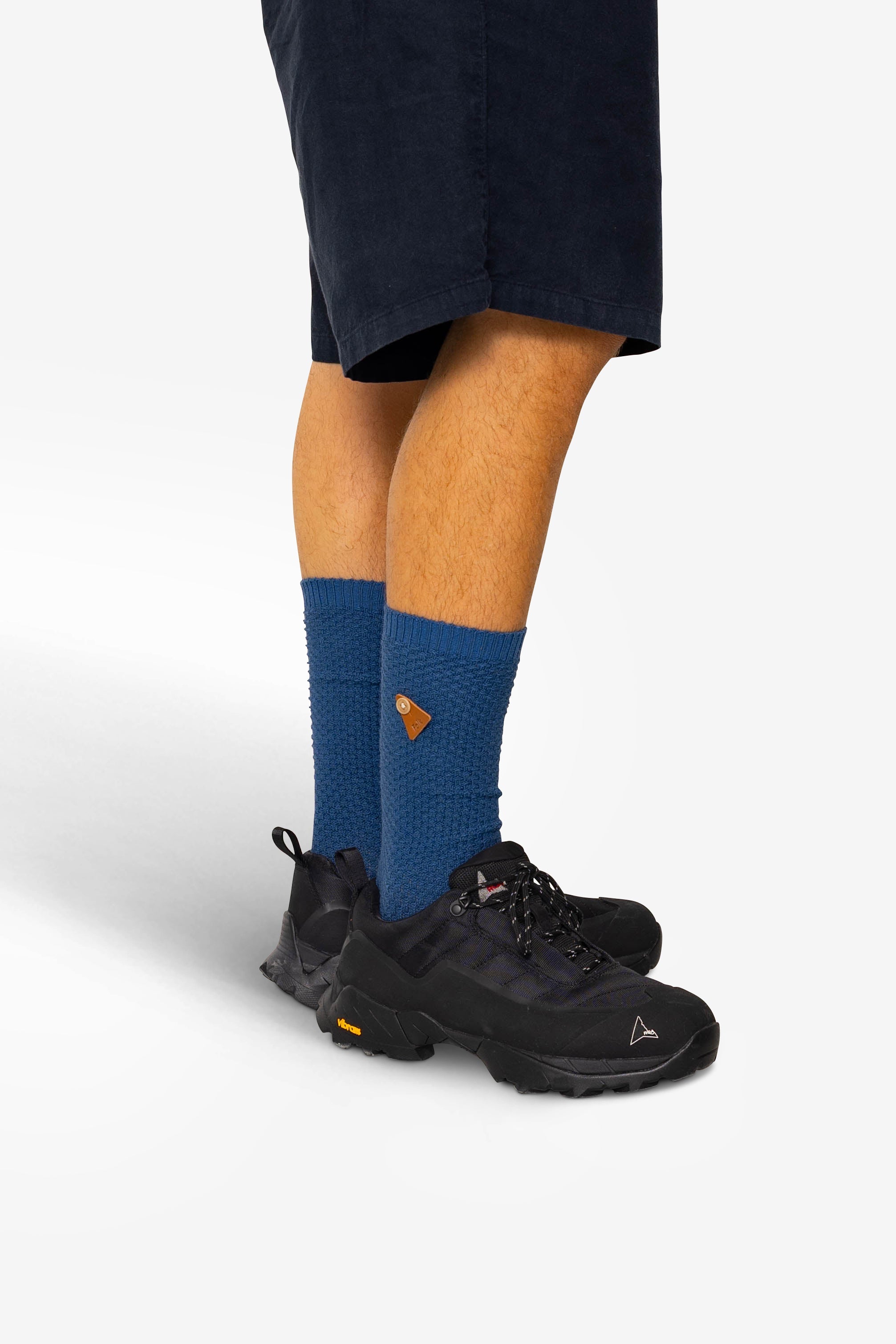 Waffle Socks - Indigo