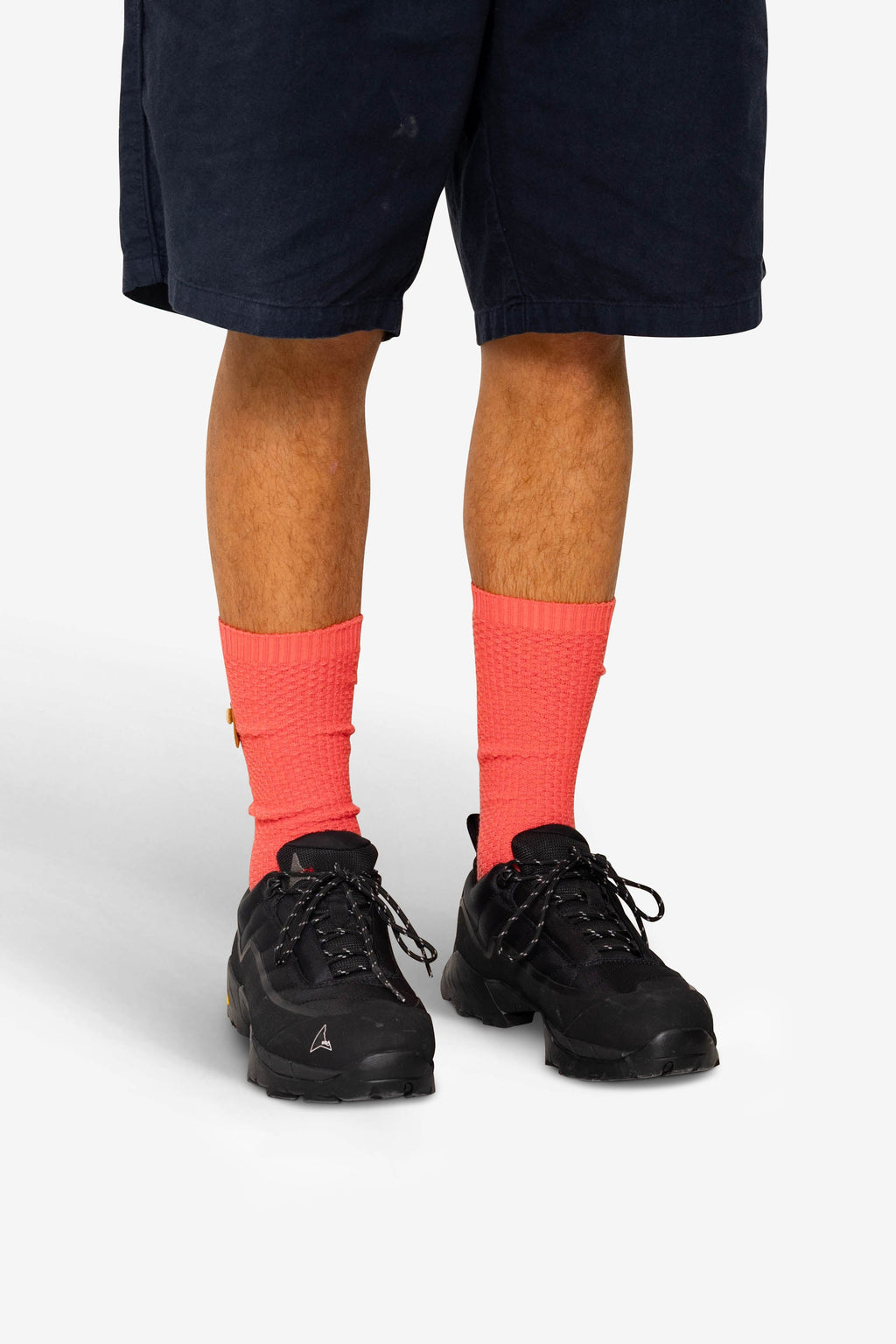 Waffle Socks - Dark Pink