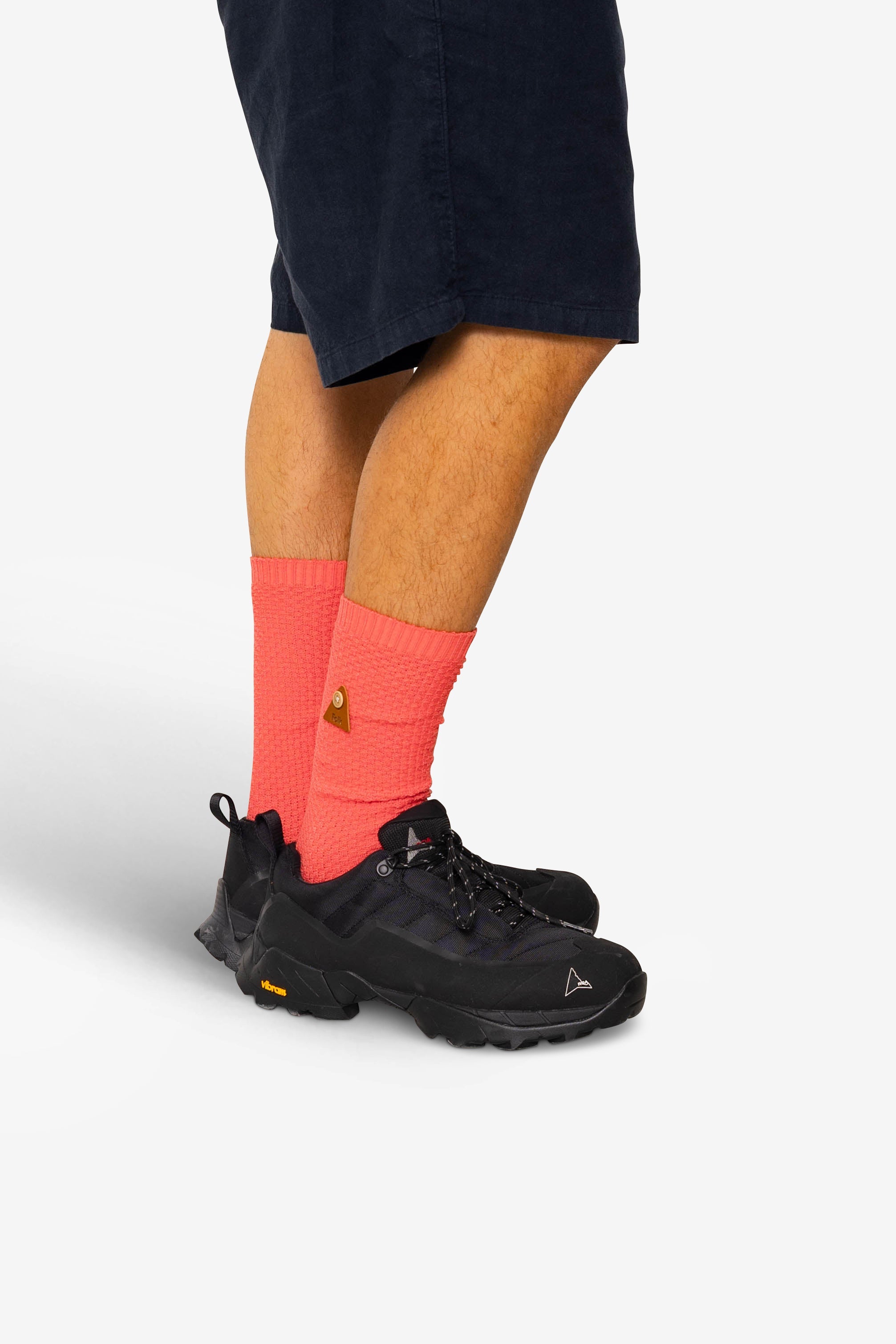 Waffle Socks - Dark Pink