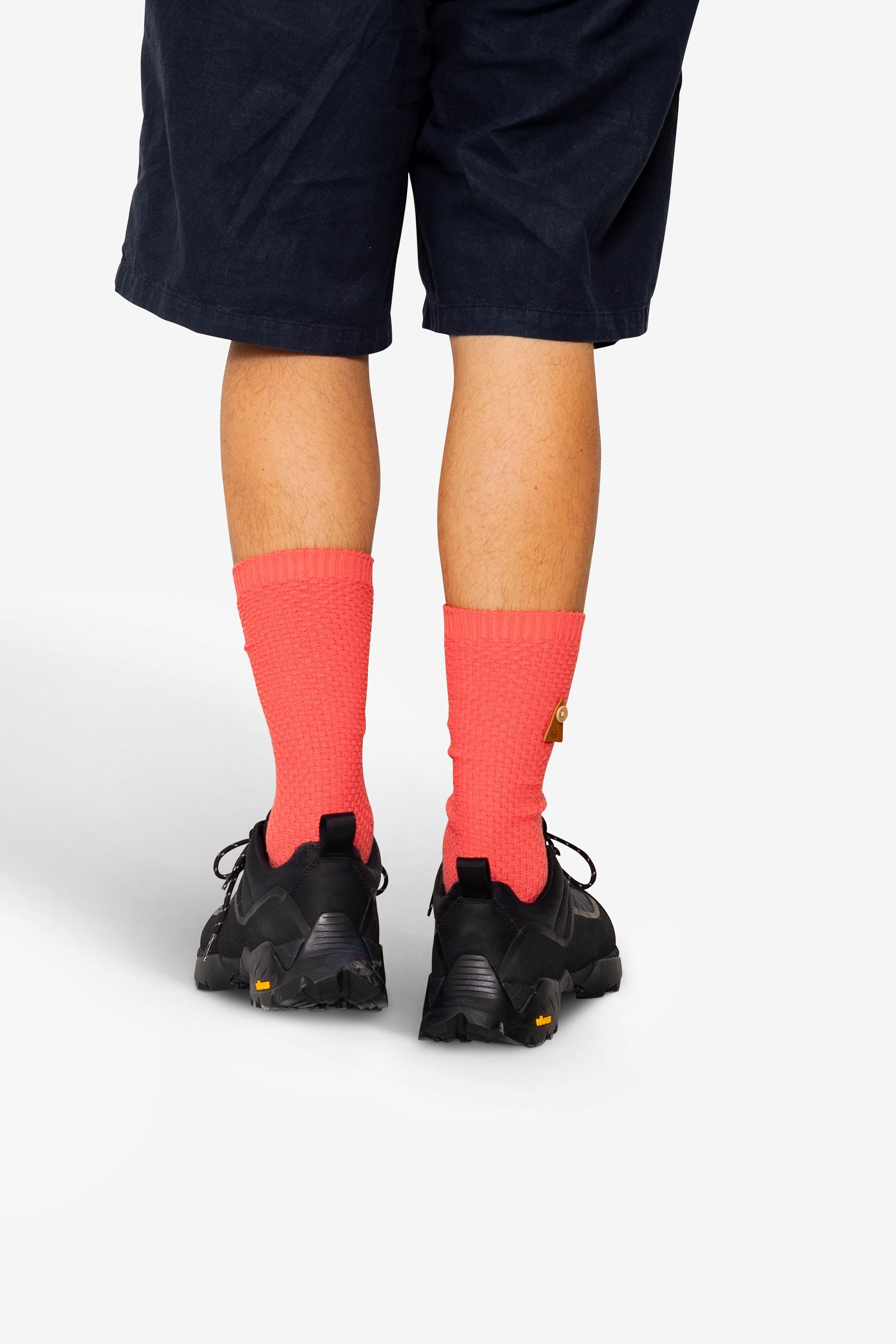 Waffle Socks - Dark Pink
