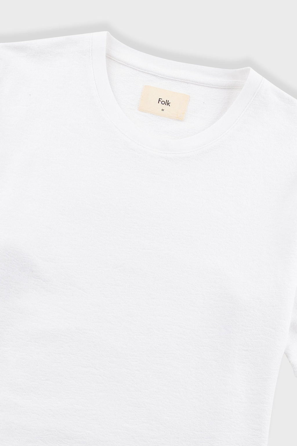 Short Sleeve Textured T-Shirt - White
