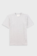 Short Sleeve Textured T-Shirt - Light Grey Melange