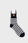 Striped Socks - Black / Ecru