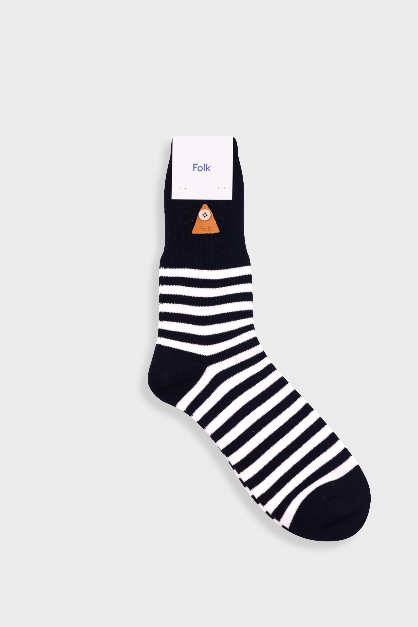 Striped Socks - Black / Ecru