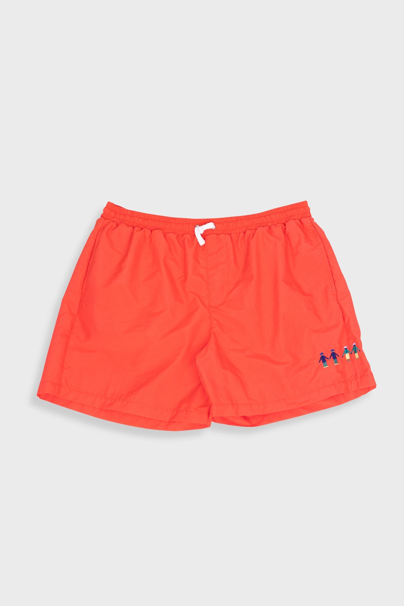 Swimshort - People Embroidery Raspberry