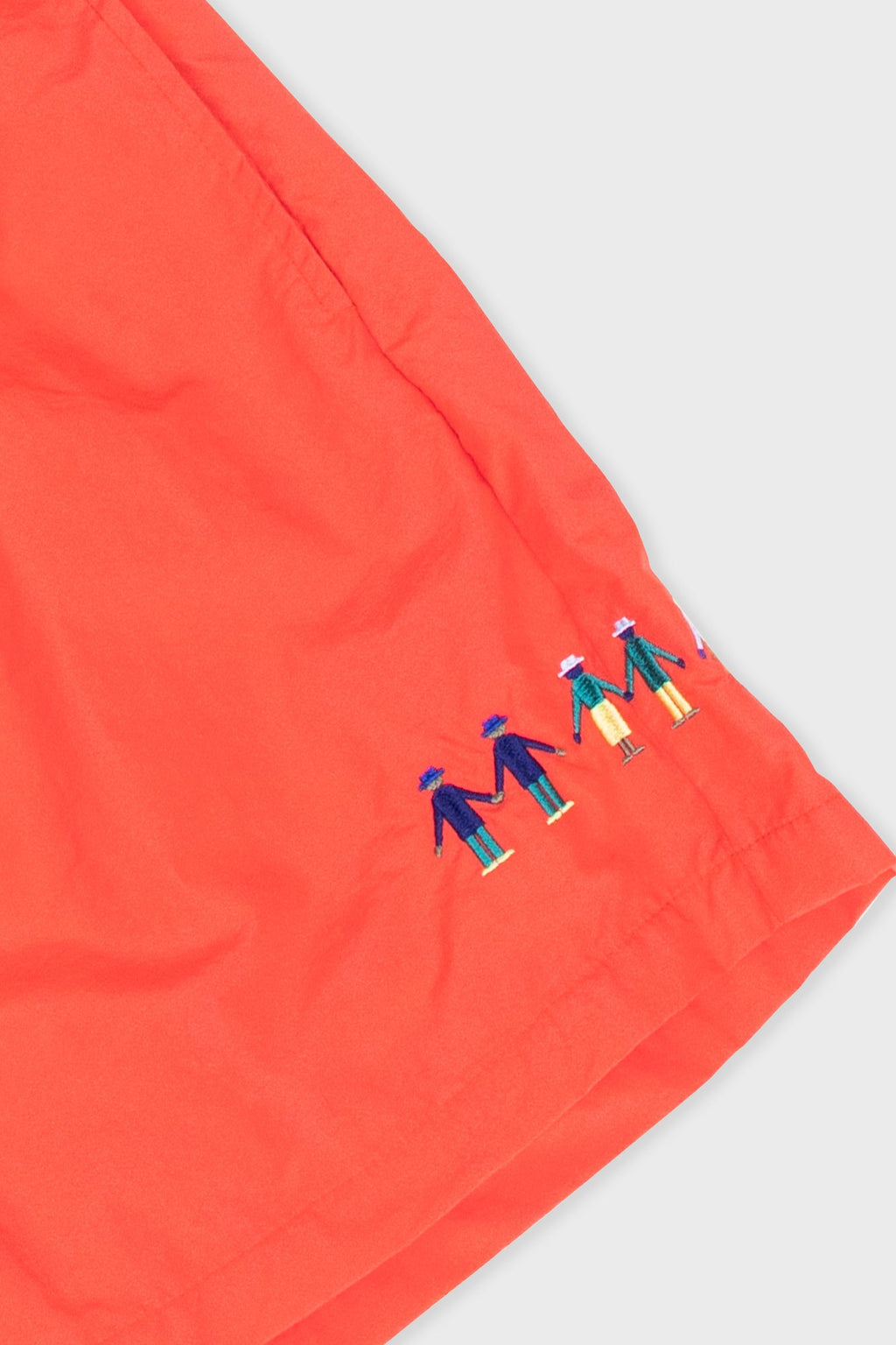 Swimshort - People Embroidery Raspberry