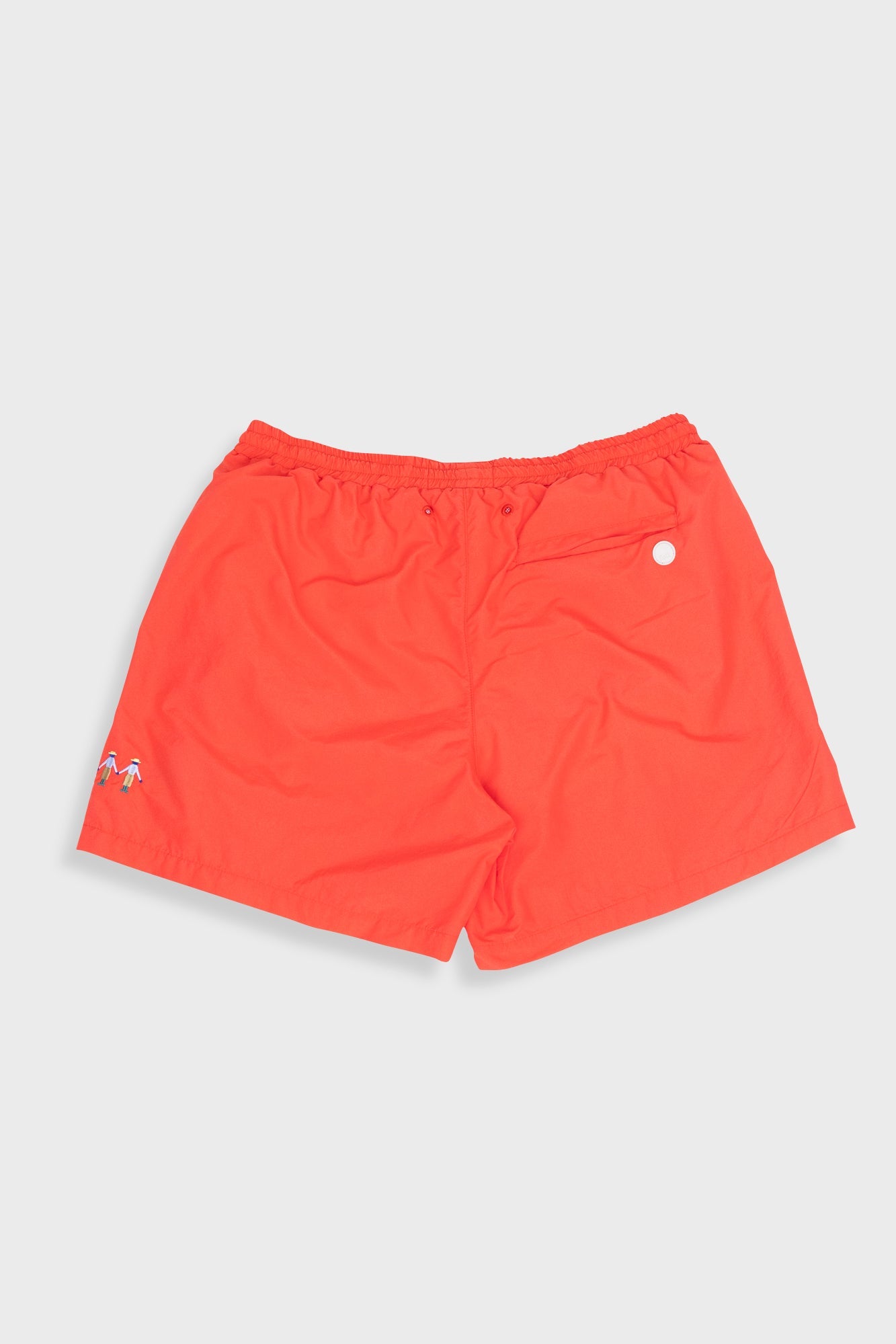 Swimshort - People Embroidery Raspberry