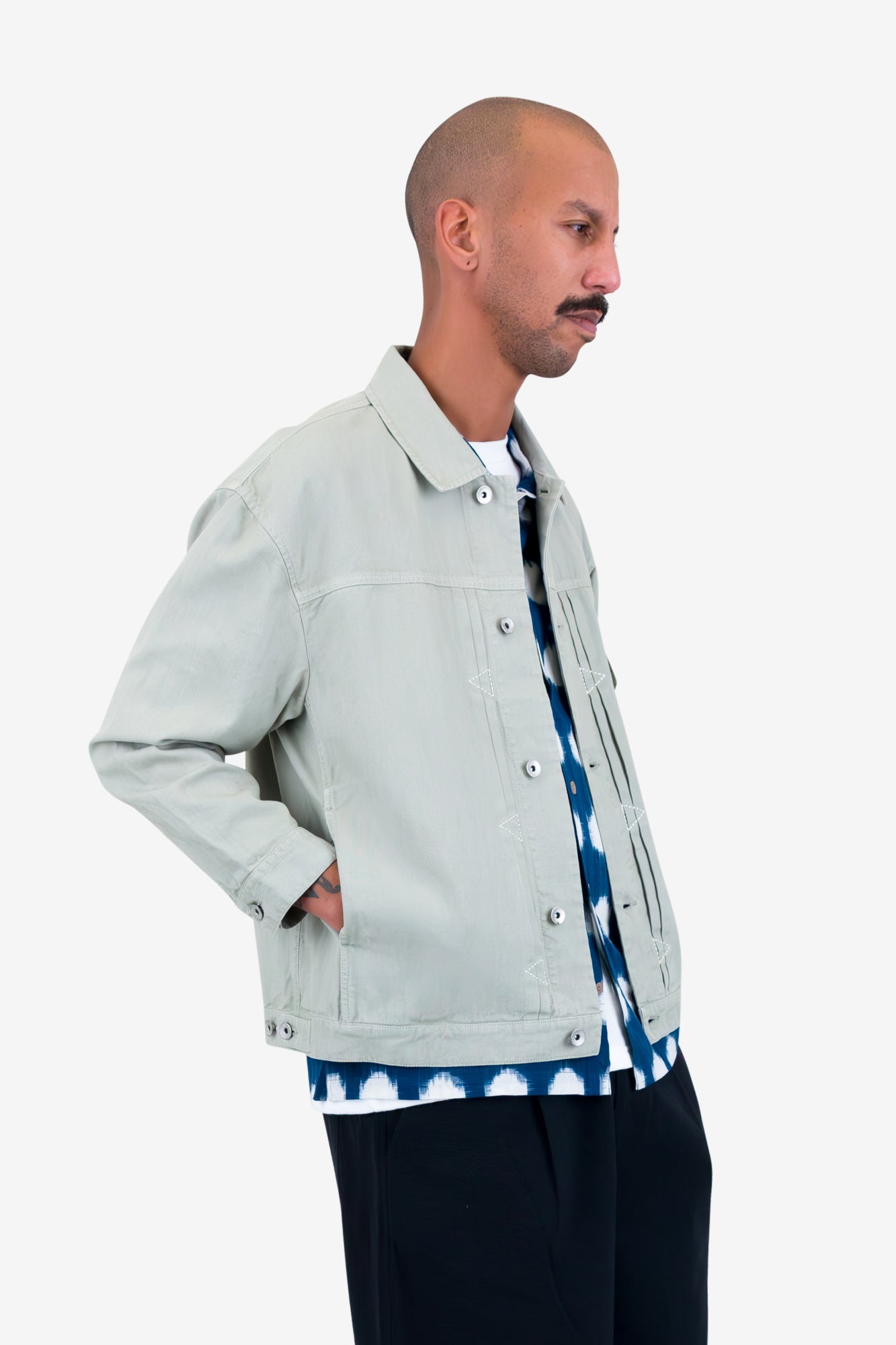 Trucker Jacket - Light Sage