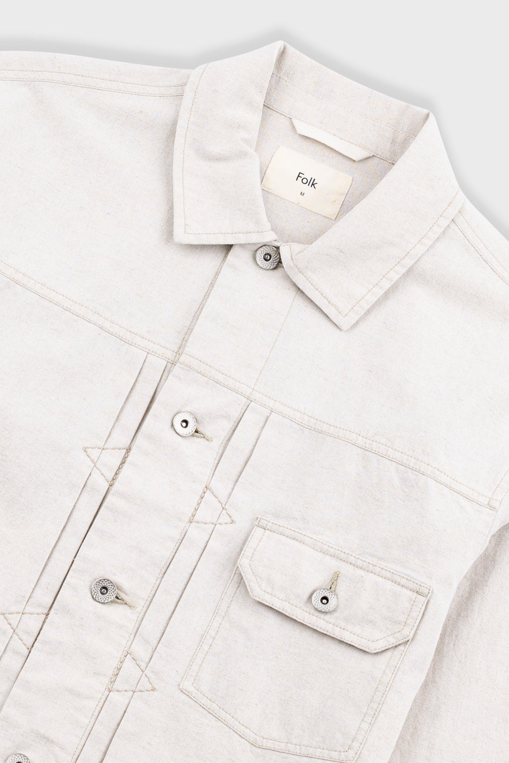 Trucker Jacket - Natural Linen Cotton Canvas