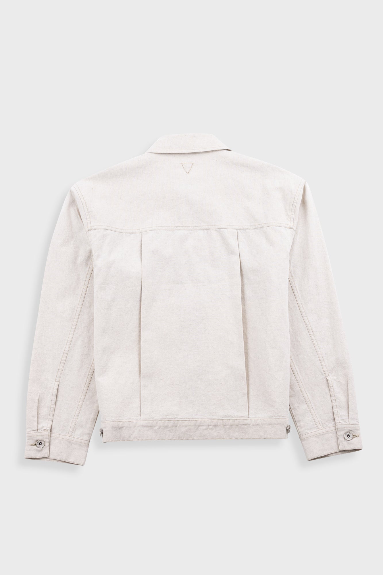 Trucker Jacket - Natural Linen Cotton Canvas