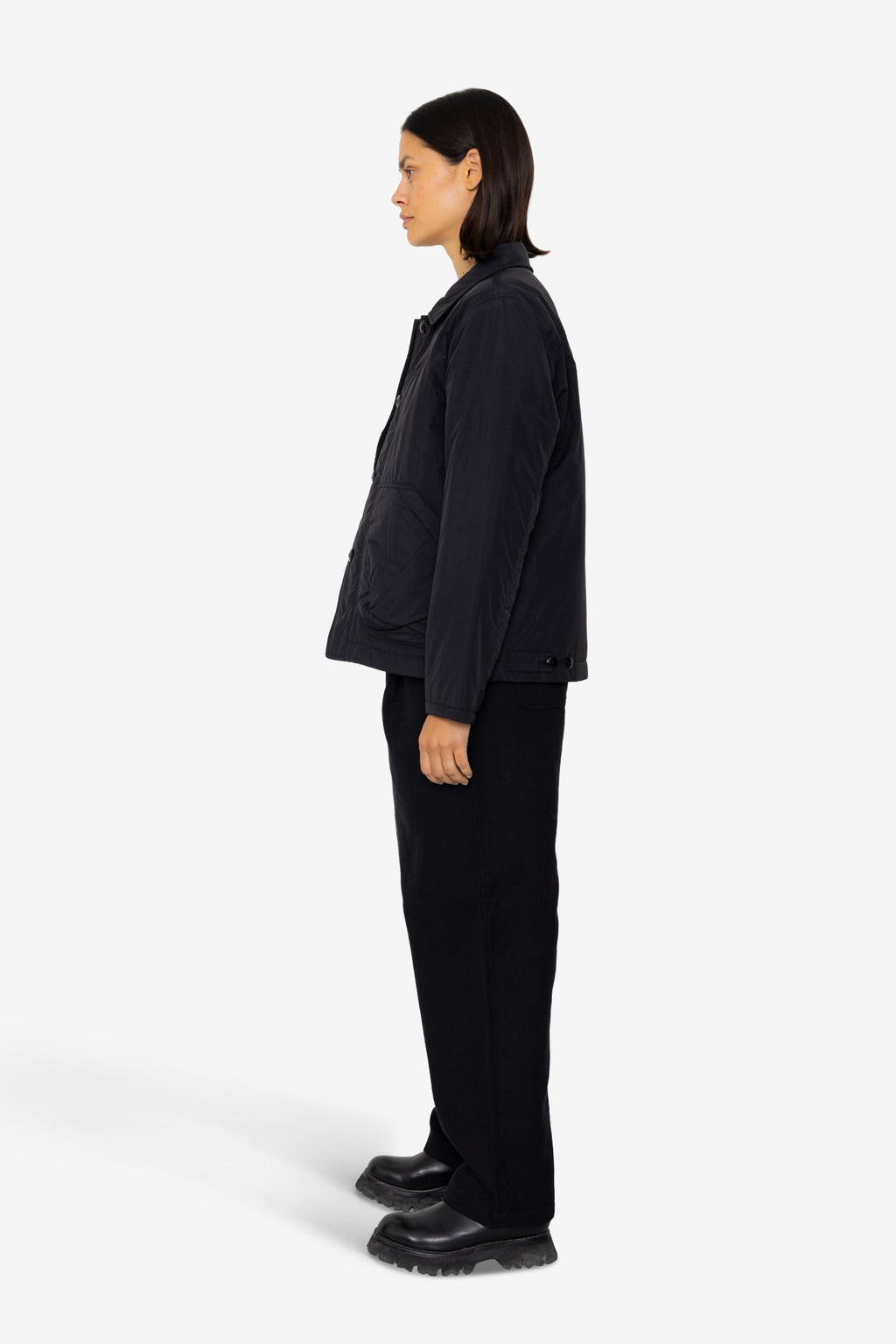 Wadded Prism Jacket - Black Nylon